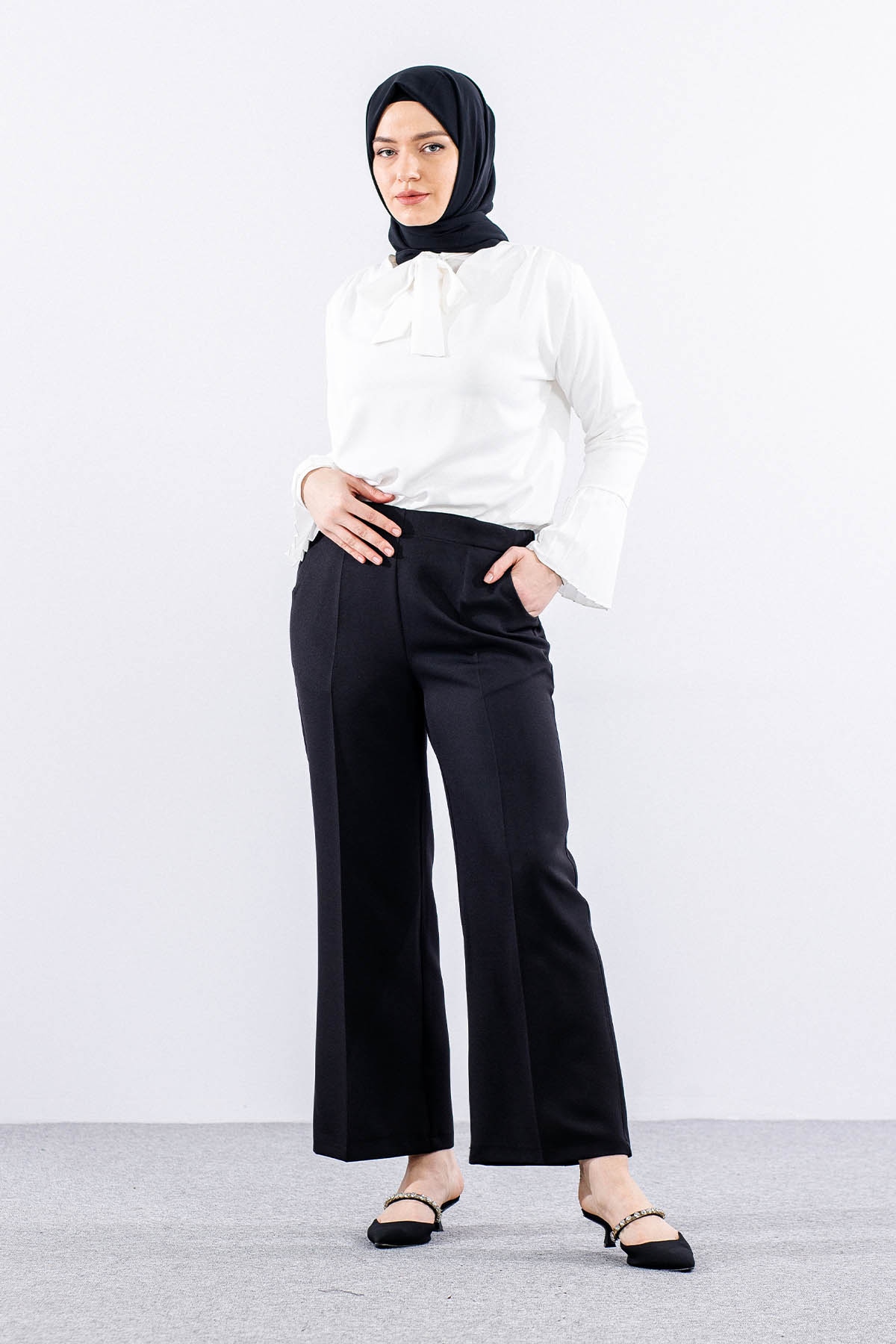 5016 Pantolon 42-52 - Siyah  - - 1