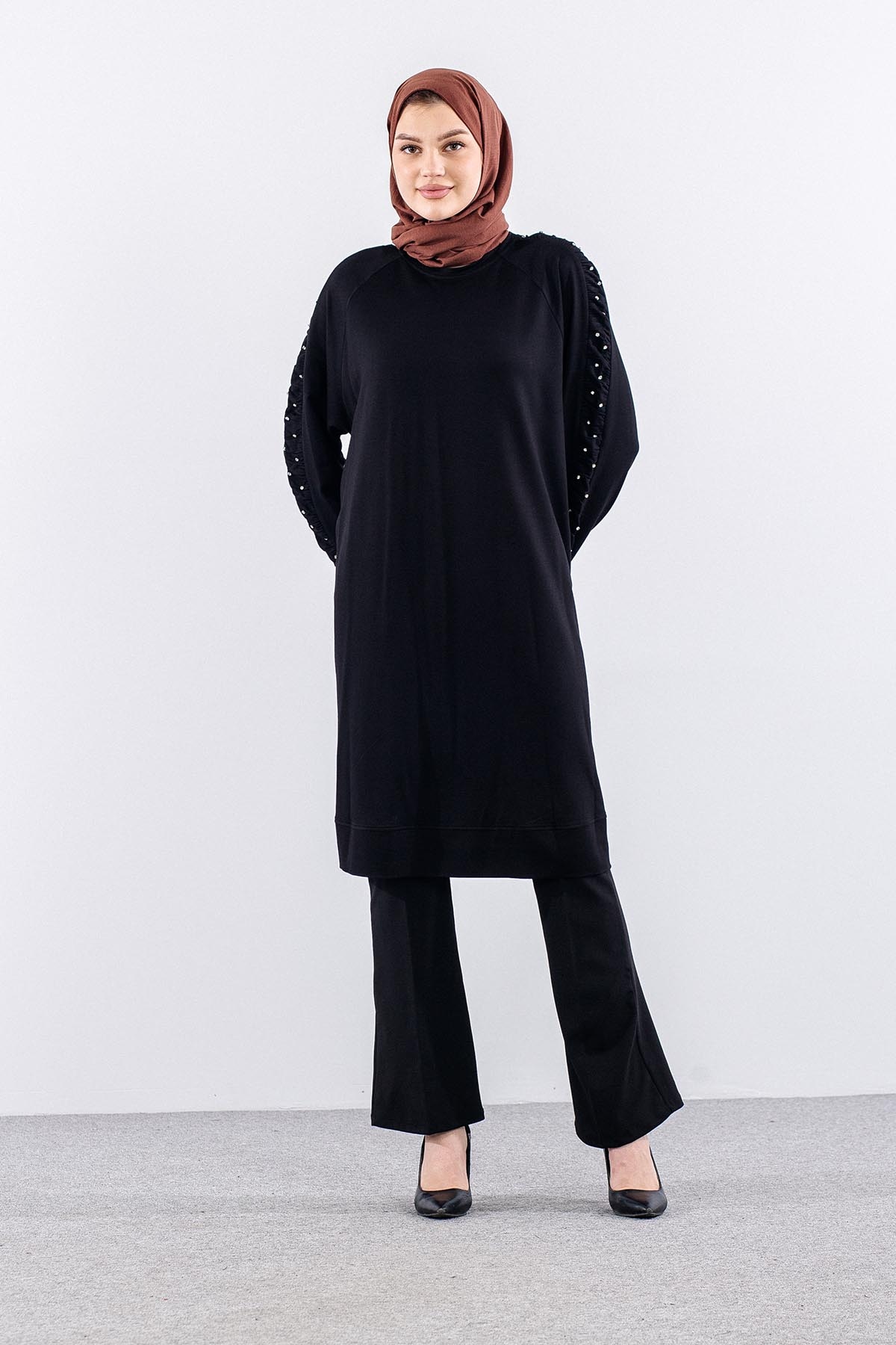 5019 Tunuk 44-50 Kolda Tas Detay - Siyah - 2