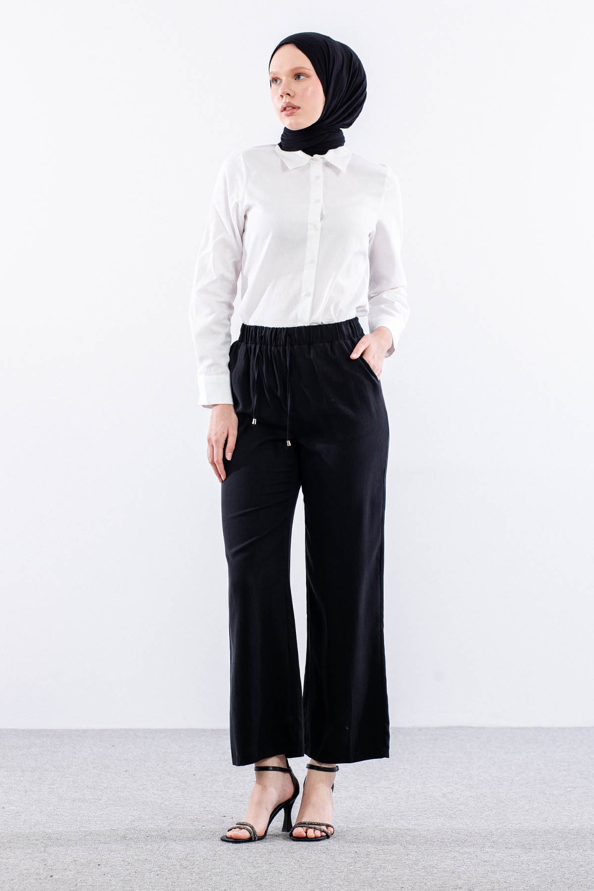 5025 Pantolon 40-50 - Siyah  - - 1