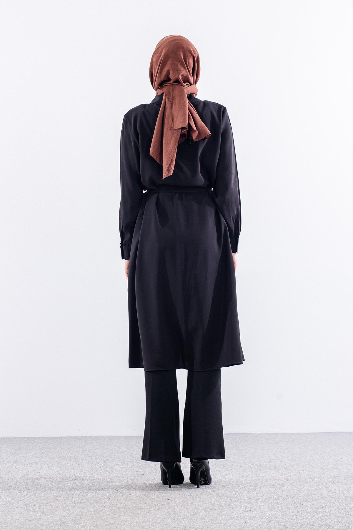 5040 Tunik 44-52 Aller Detay - Siyah - 5