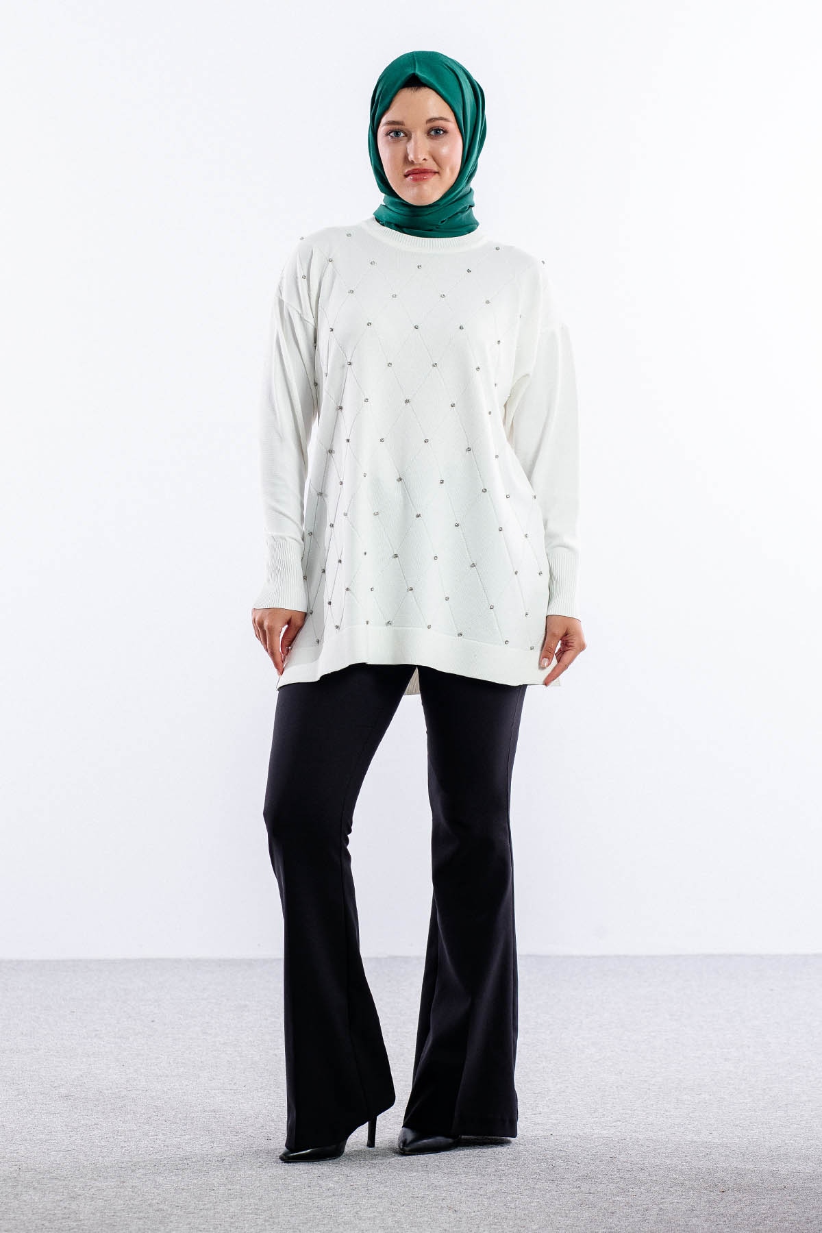 5043 Merserize Kazak Tek - Ekru - 1