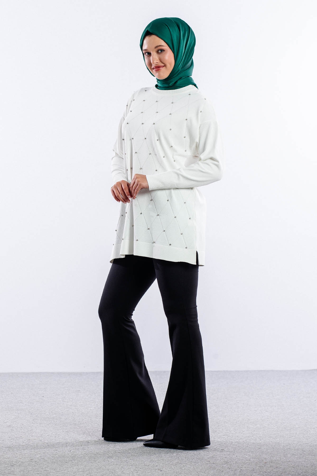 5043 Merserize Kazak Tek - Ekru - 4