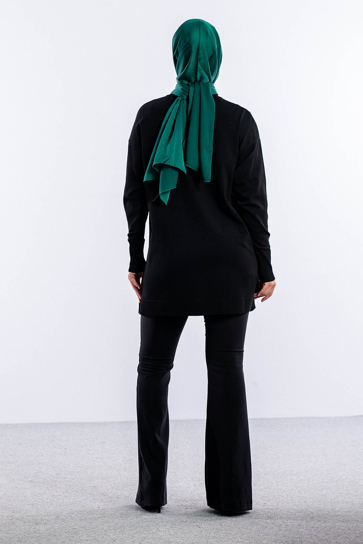 5043 Merserize Kazak Tek - Siyah - 4