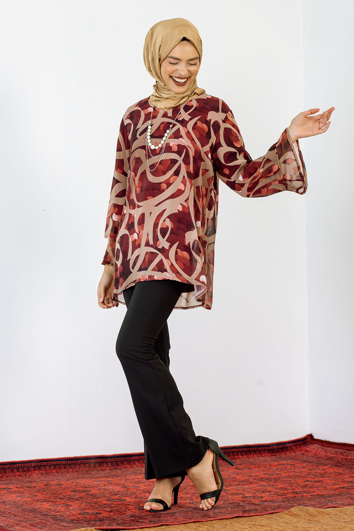 5068 Bluz Xl-4xl Sfn - Bordo - 3