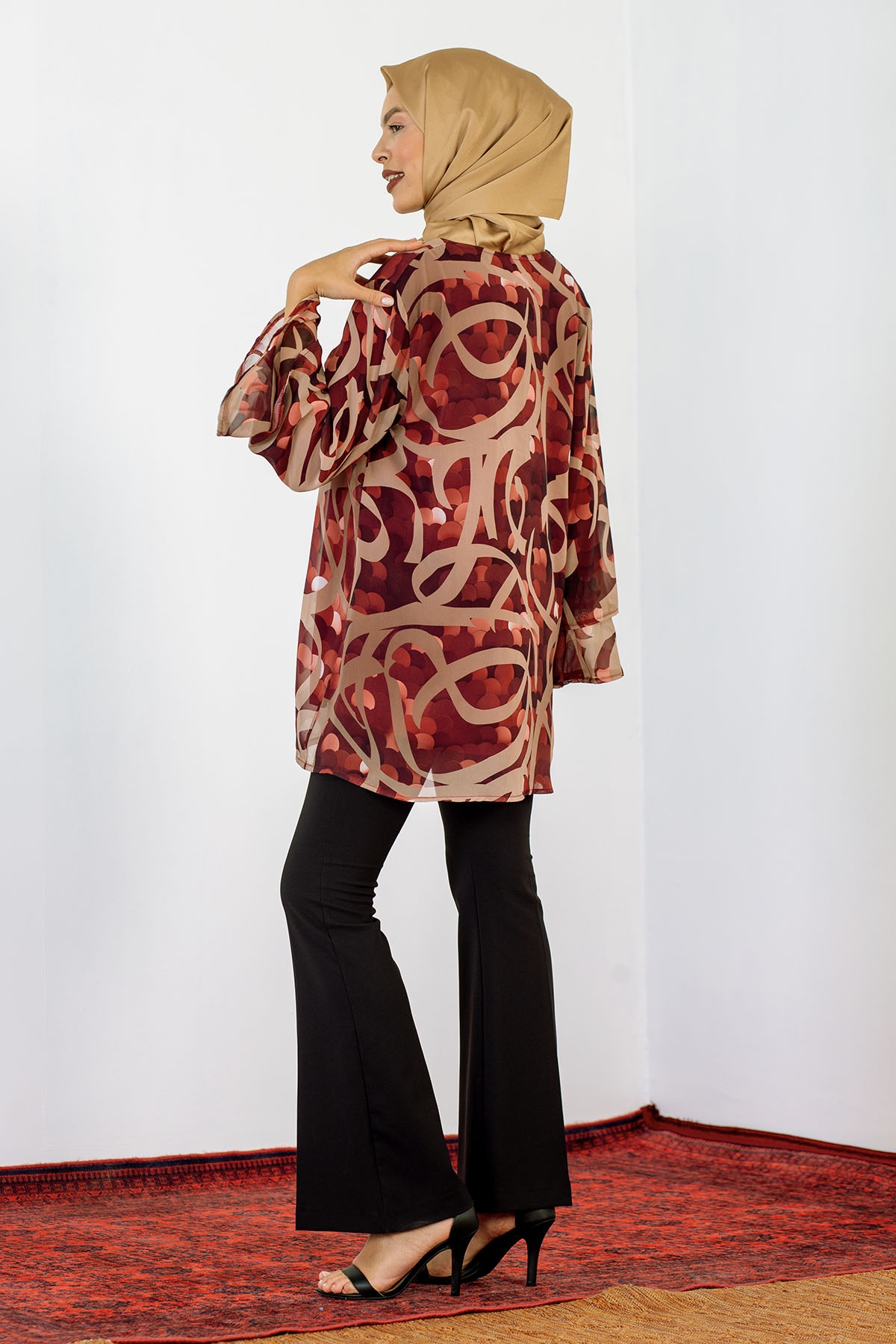 5068 Bluz Xl-4xl Sfn - Bordo - 4