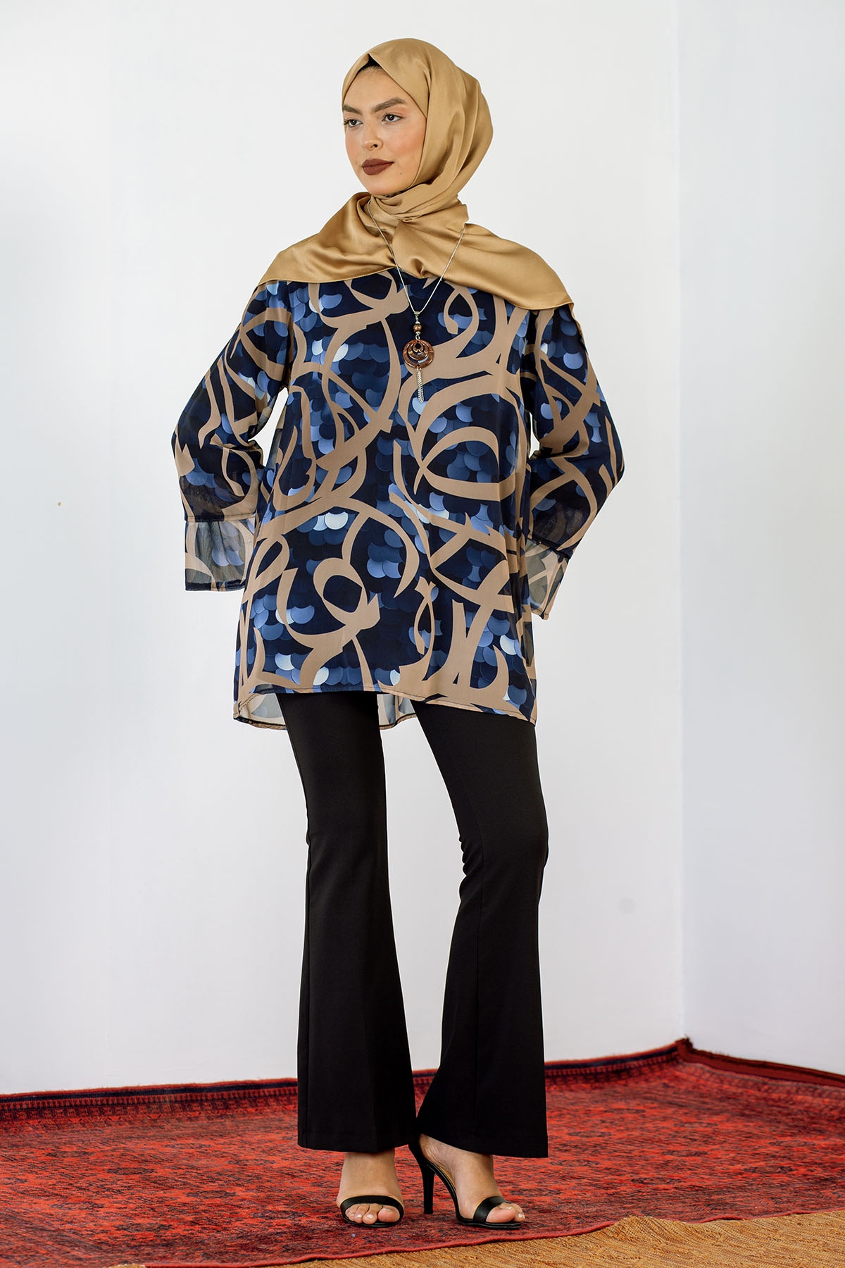 5068 Bluz Xl-4xl Sfn - Lacivert - 2