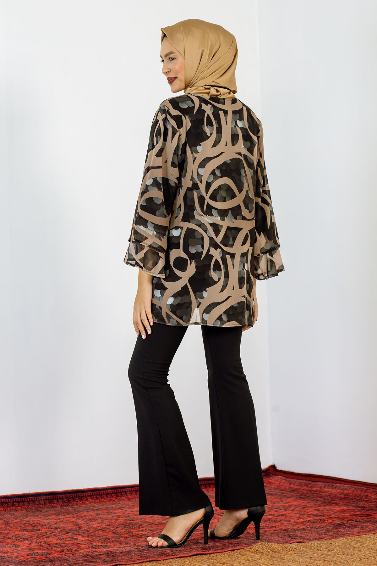 5068 Bluz Xl-4xl Sfn - Siyah_krem - 4