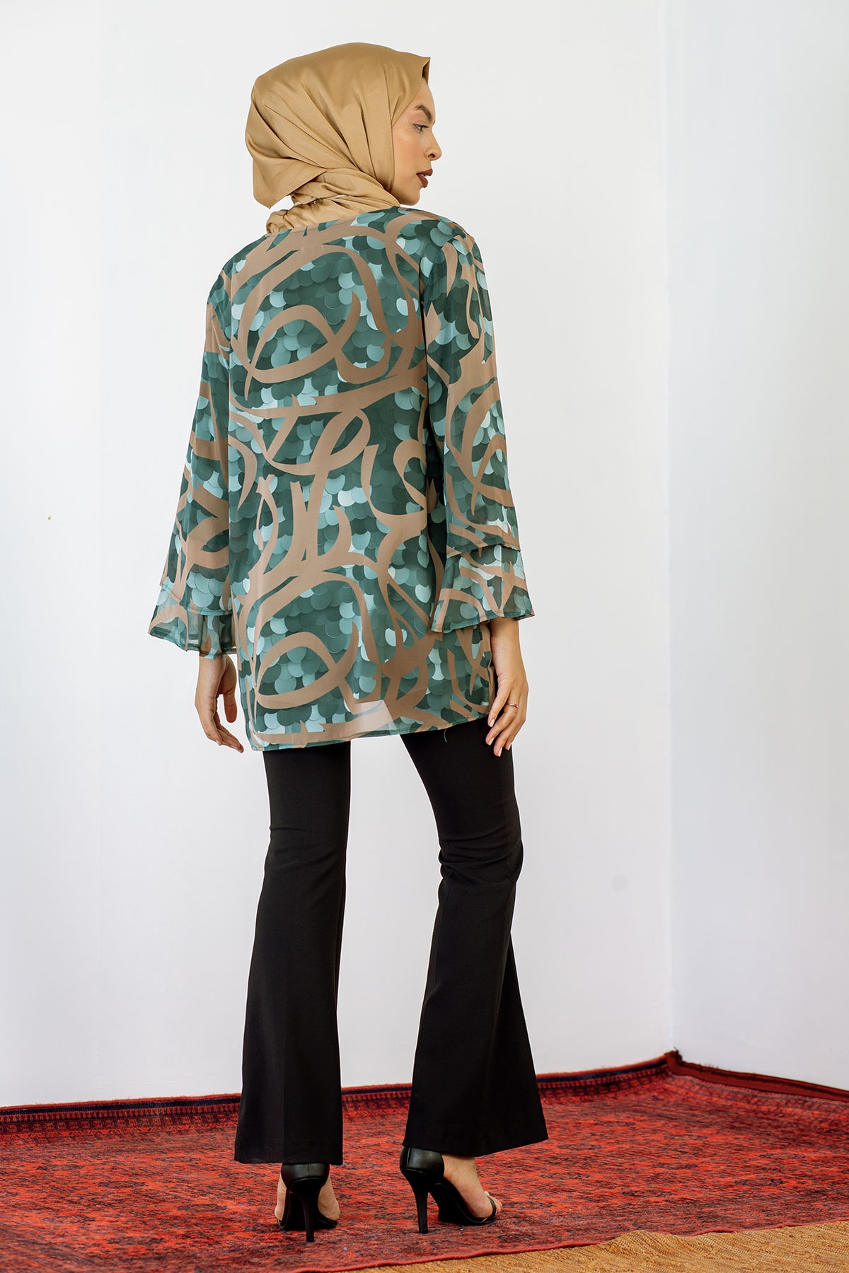 5068 Bluz Xl-4xl Sfn - Yesil - 5