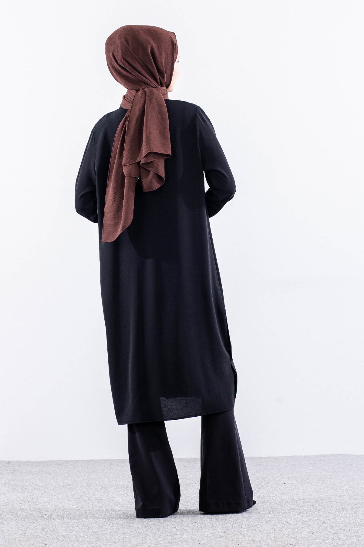 5097 Tunik 46-52 Cep Detay - Siyah - 5