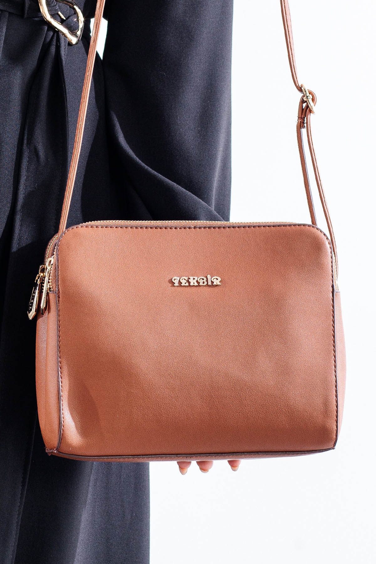 5188 şik Bayan çanta - Taba - 1