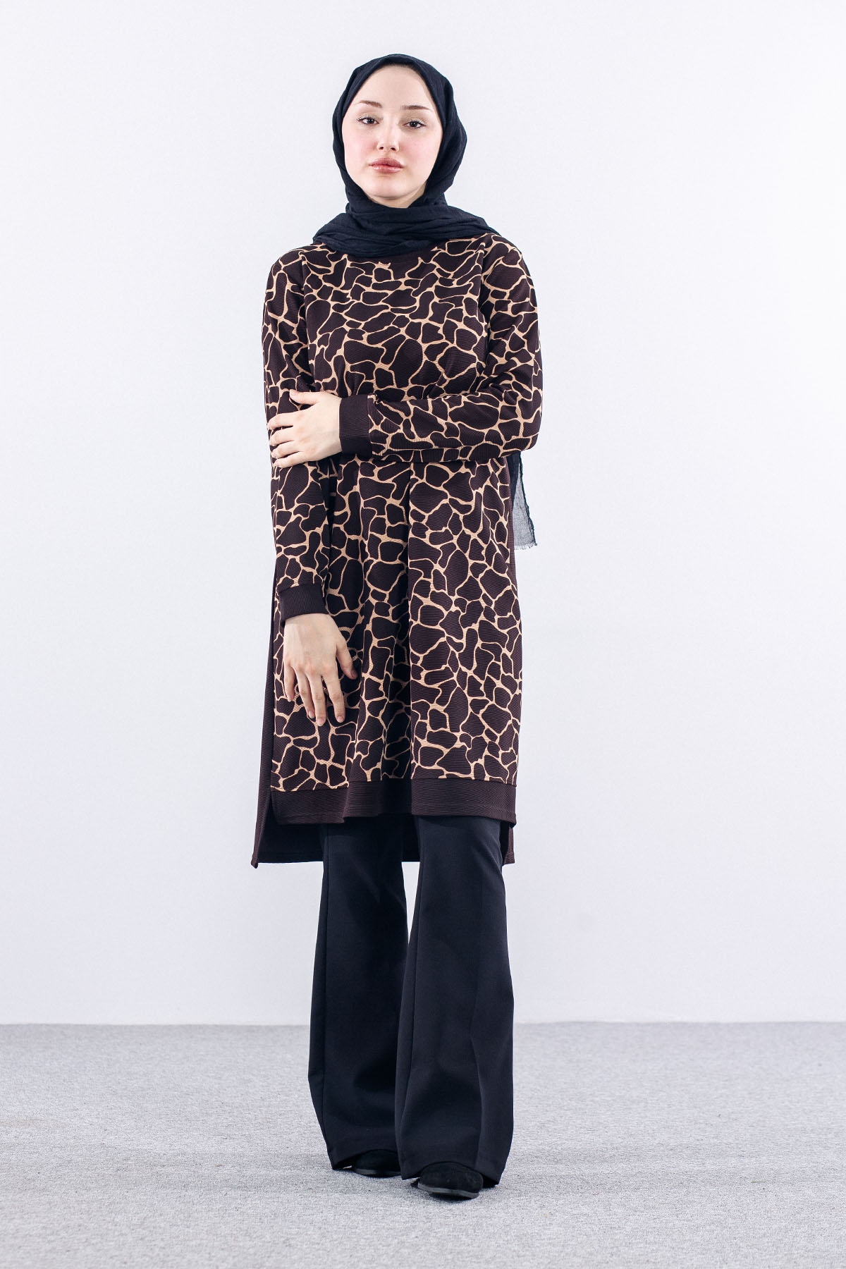 5269 Tunik 3-4-5-6 - Kahve/camel - 1