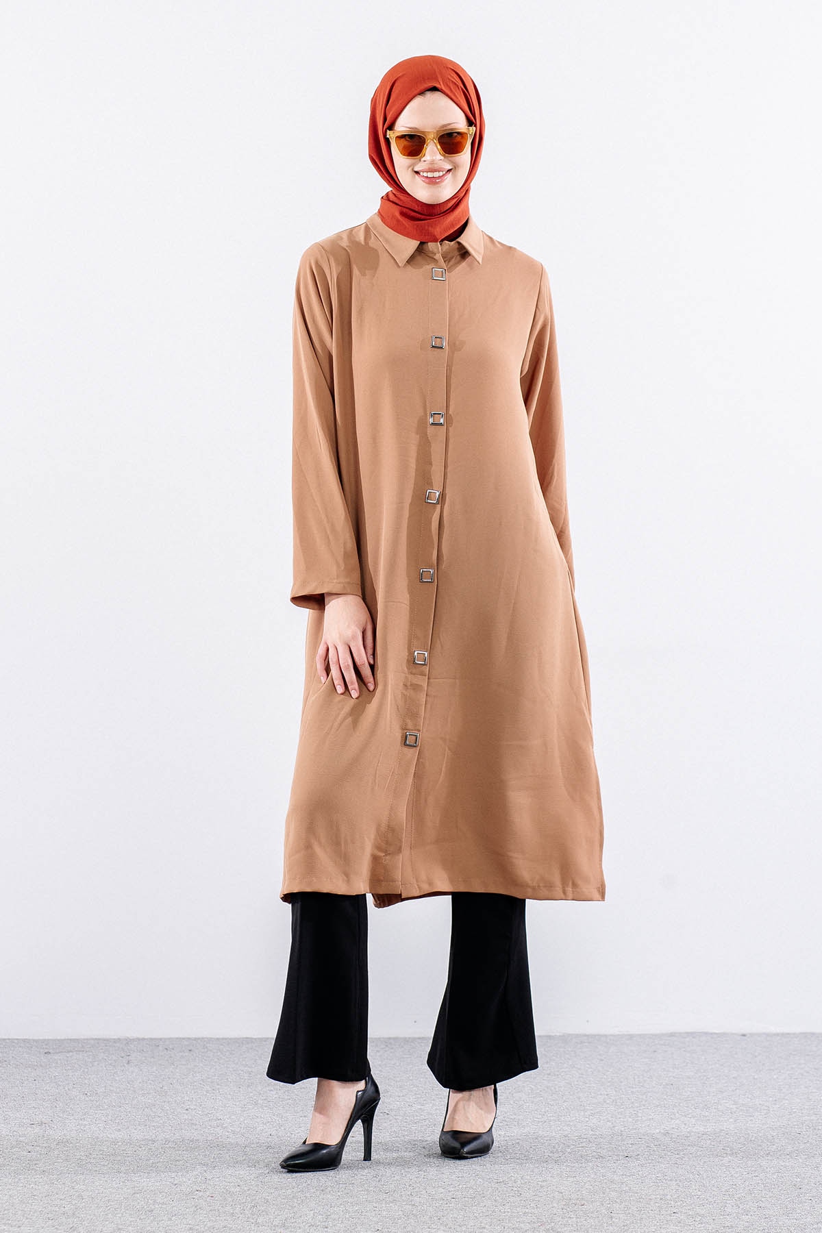 5290 Tunik 46-52 - Bej - 2