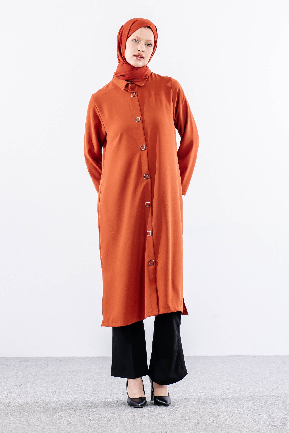 5290 Tunik 46-52 - Kiremit - 2