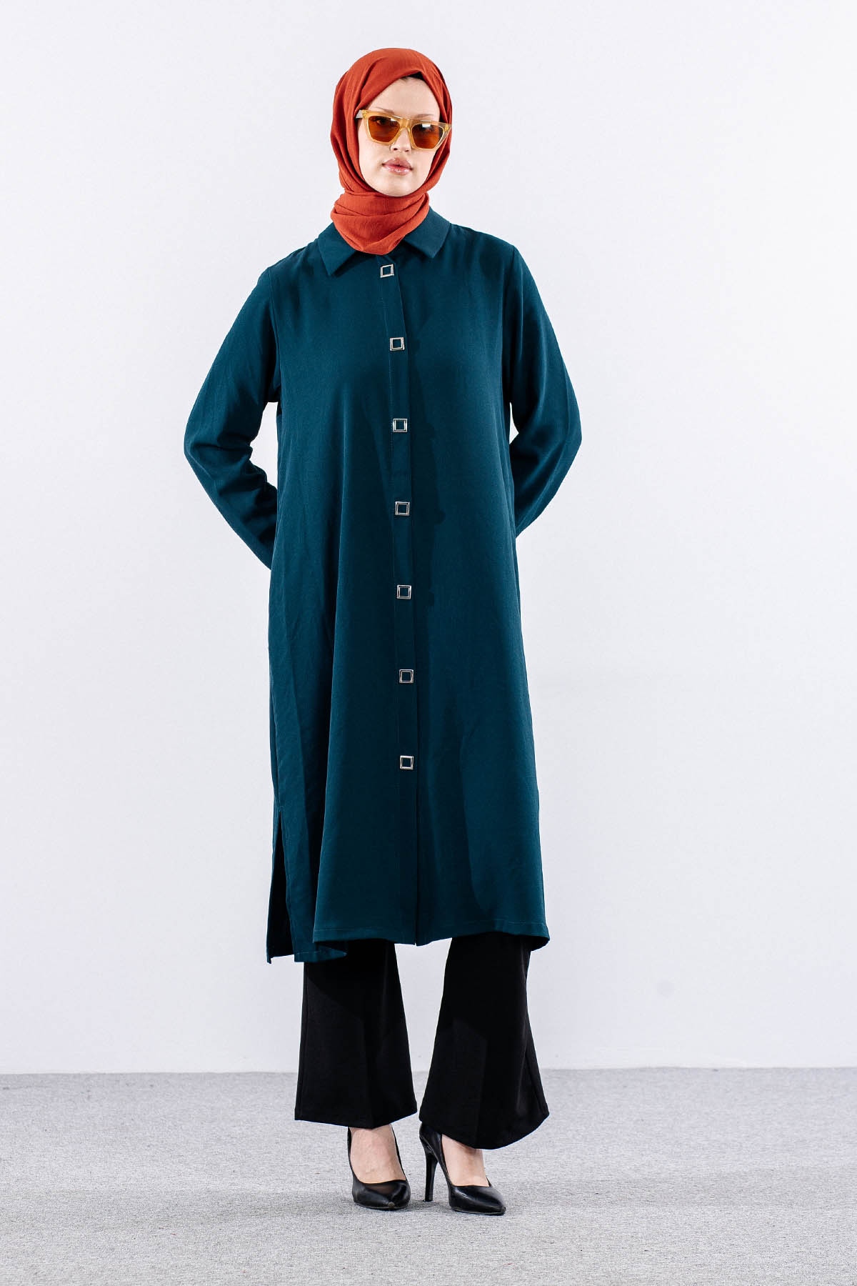 5290 Tunik 46-52 - Petrol - 1