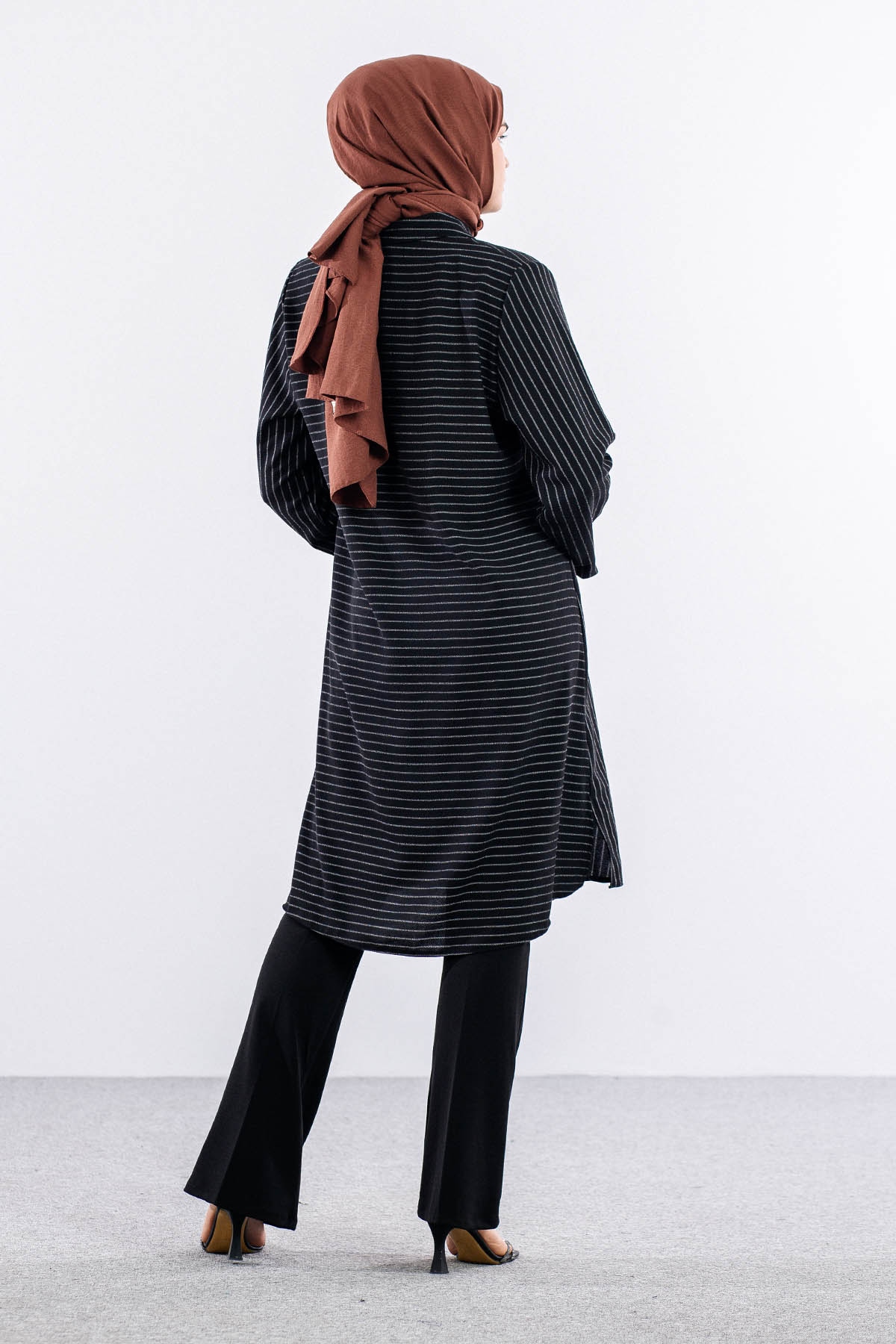 5311 Tunik 46-52 çizgi - Siyah - 5