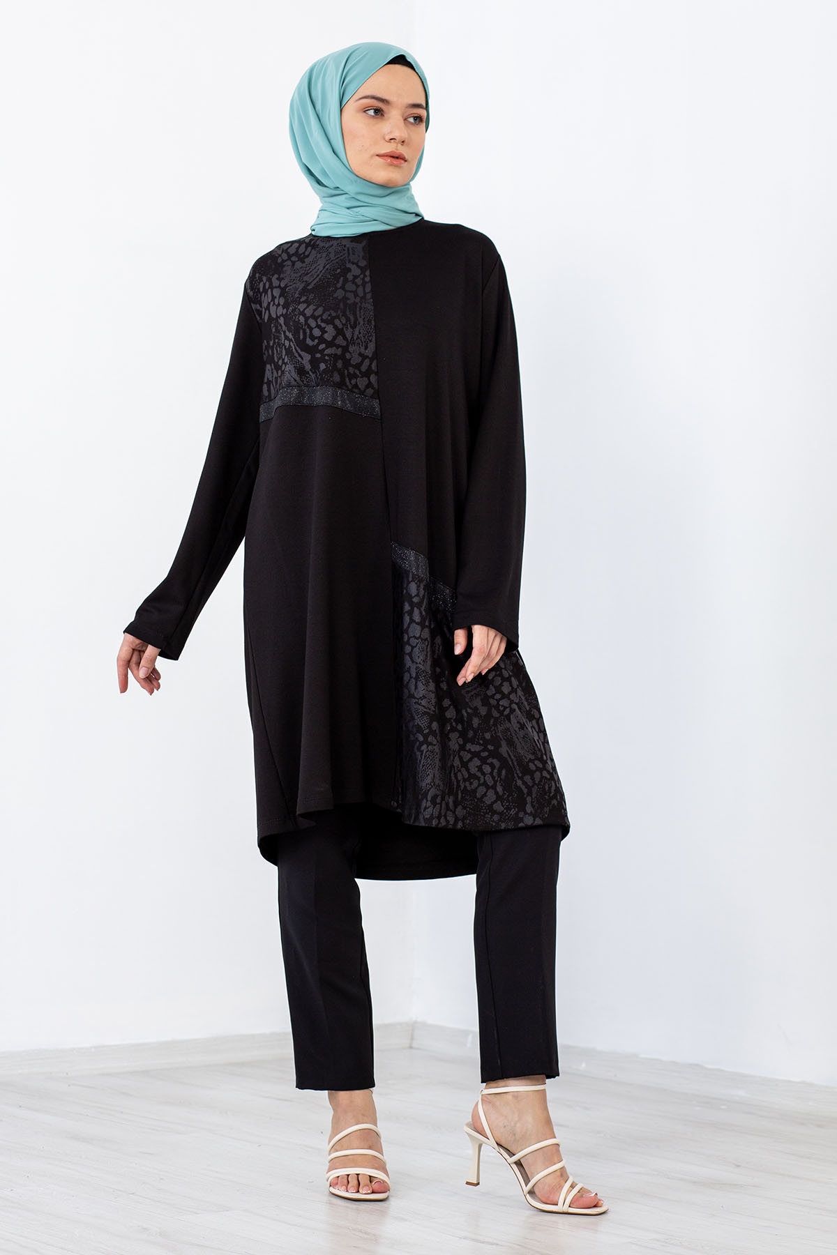 548 Takim 4-5-6 Leopar - Siyah - 1