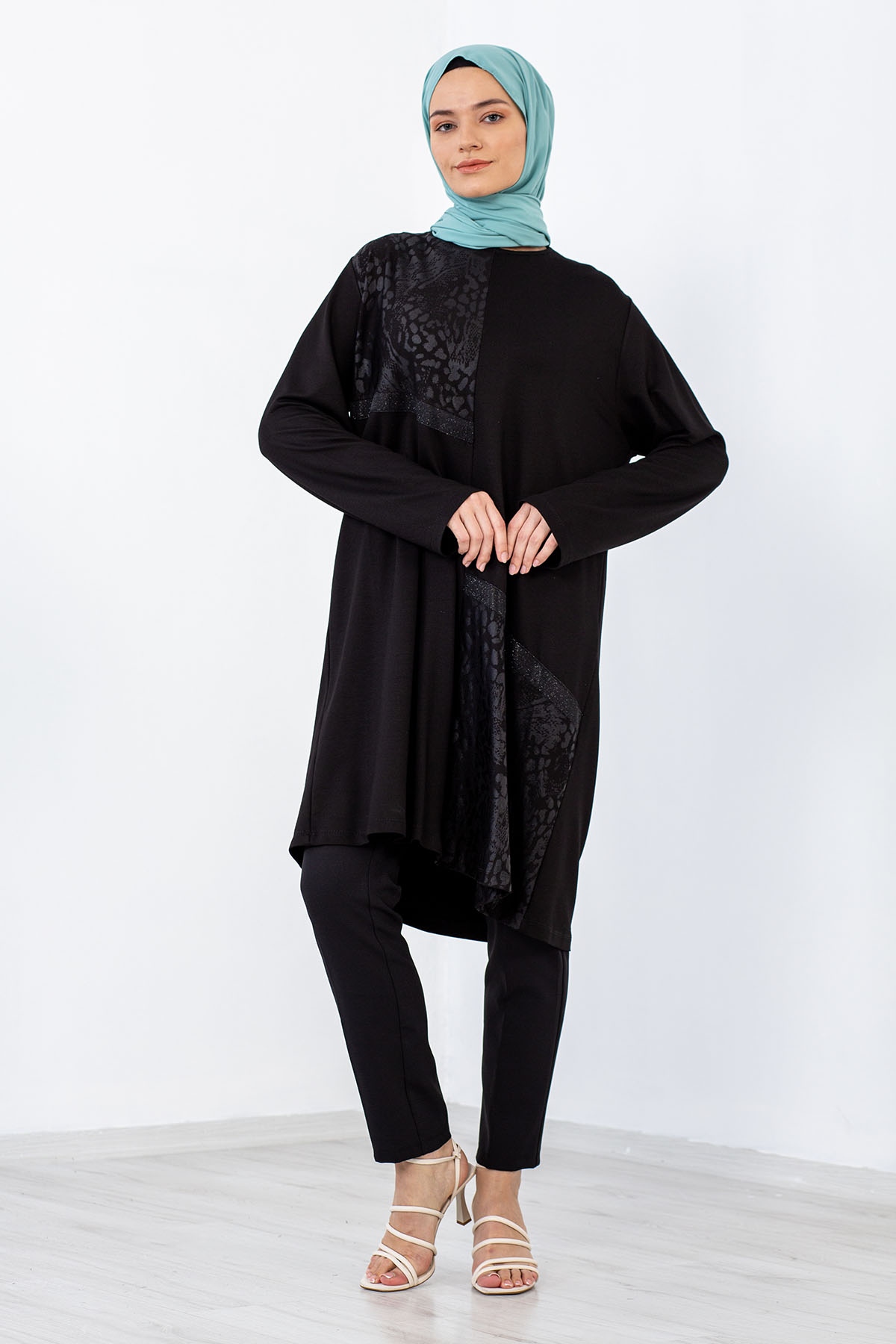 548 Takim 4-5-6 Leopar - Siyah - 2