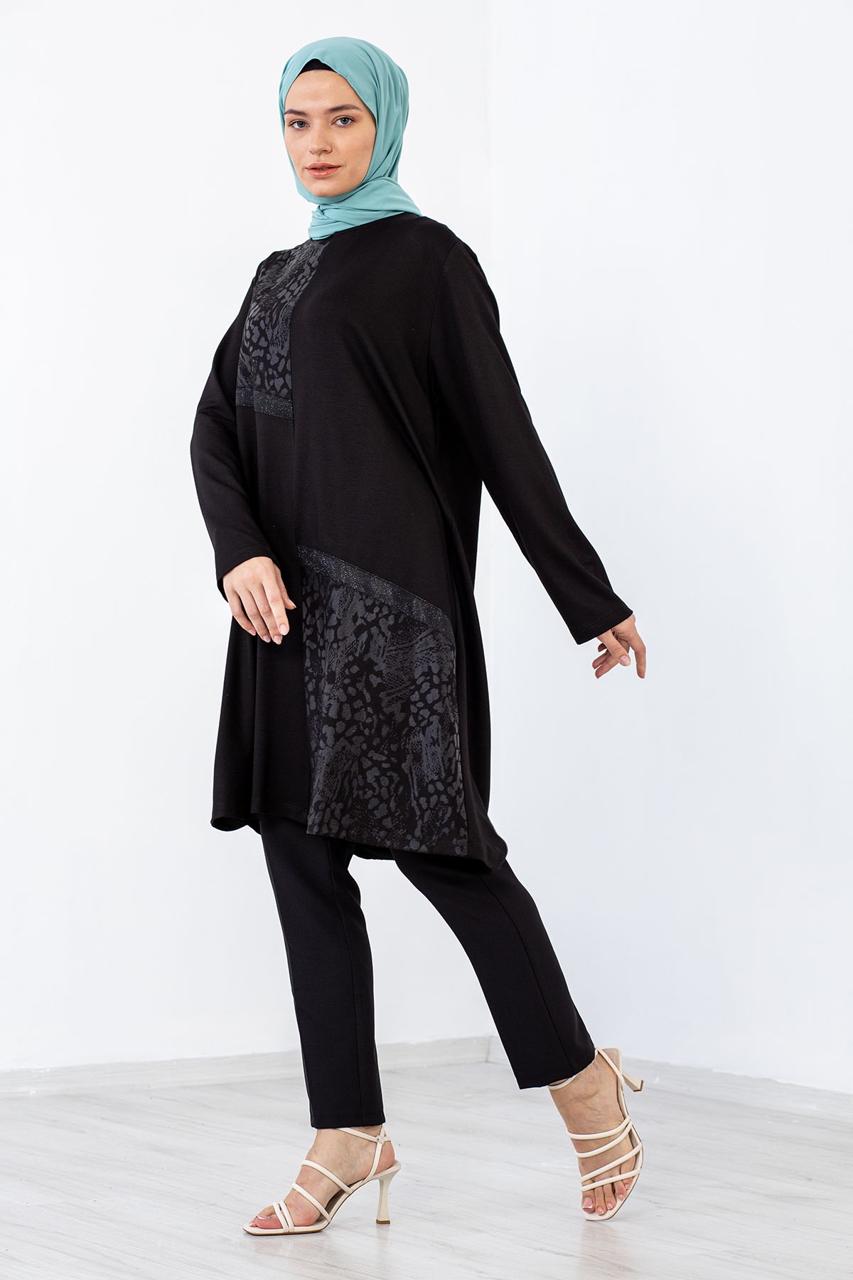 548 Takim 4-5-6 Leopar - Siyah - 3