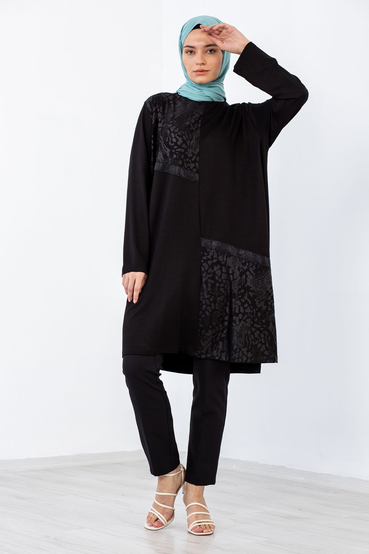 548 Takim 4-5-6 Leopar - Siyah - 4