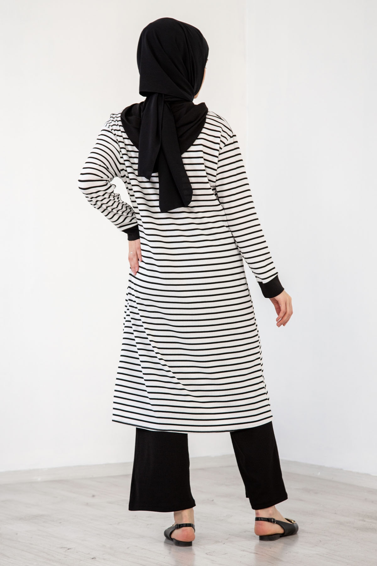 5583 çizgi Takim 40-46 - Beyaz - 5