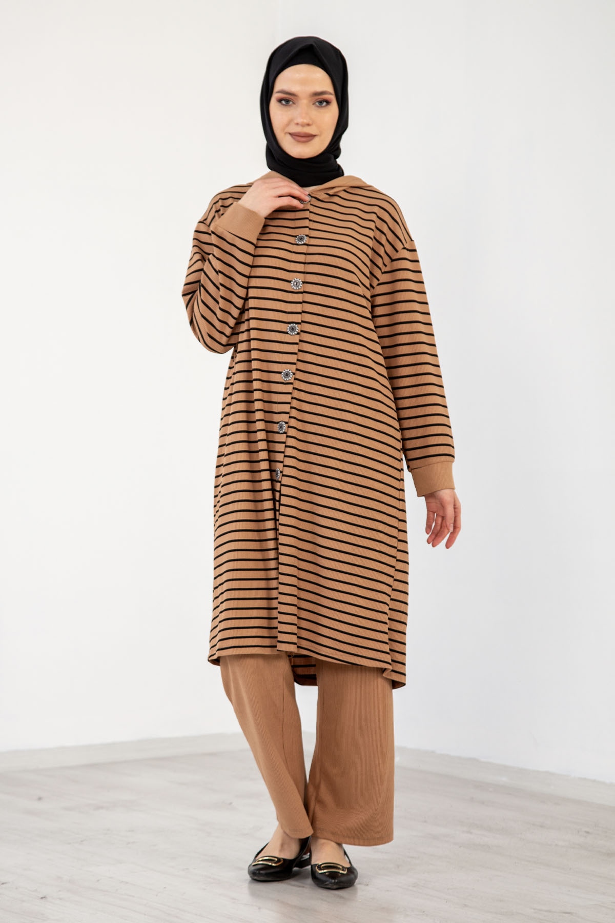 5583 çizgi Takim 40-46 - S_kahve - 2