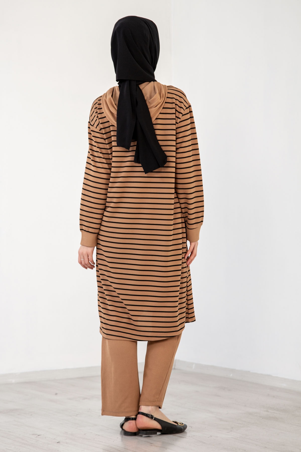 5583 çizgi Takim 40-46 - S_kahve - 5