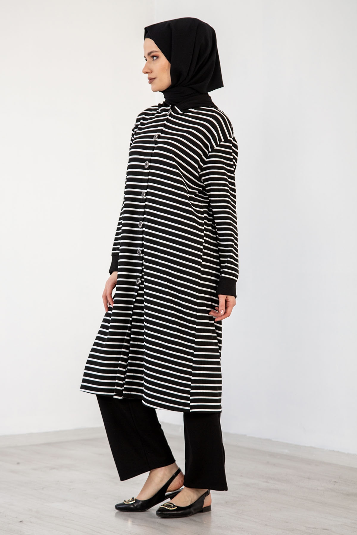 5583 çizgi Takim 40-46 - Siyah - 4