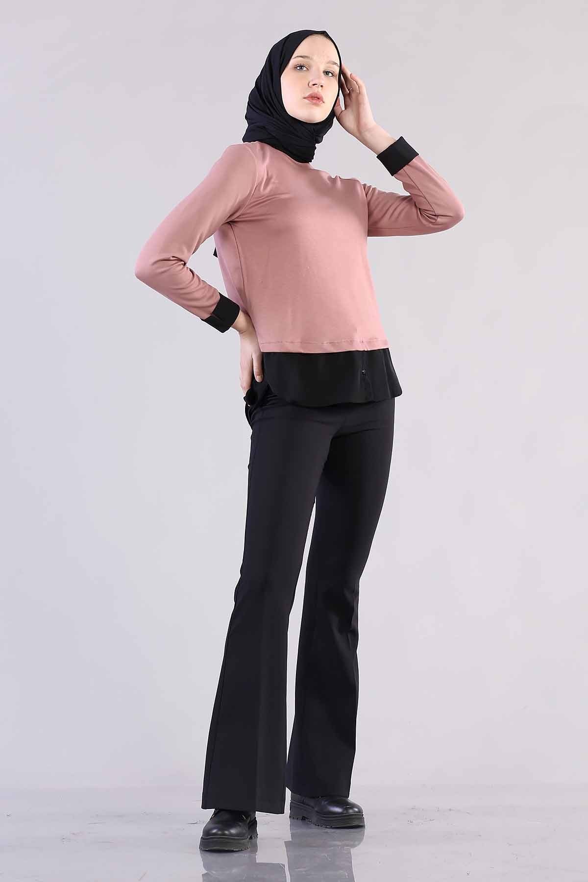 5590 Kolyeli Gömlek 38-44 - Gul - 2