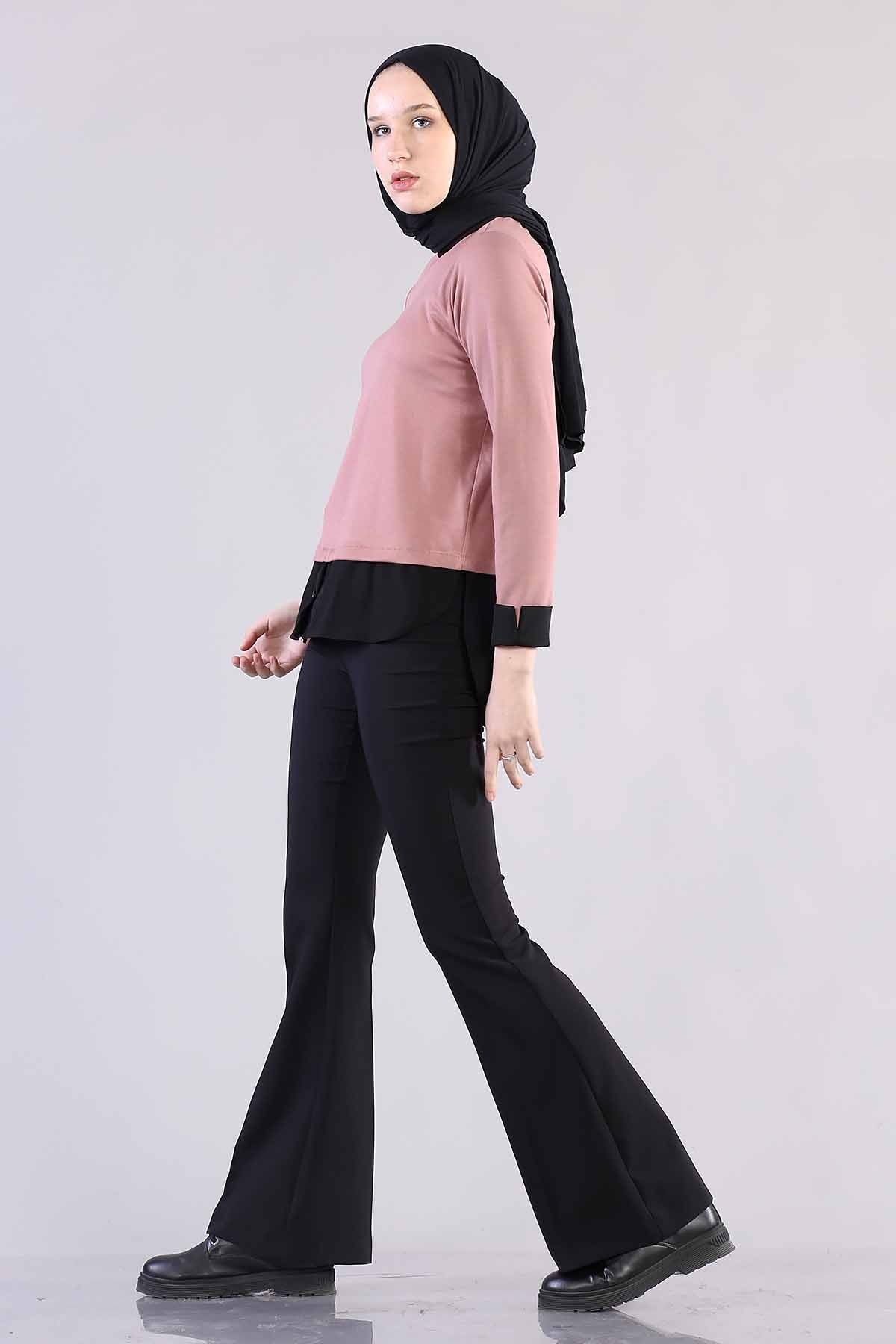 5590 Kolyeli Gömlek 38-44 - Gul - 3