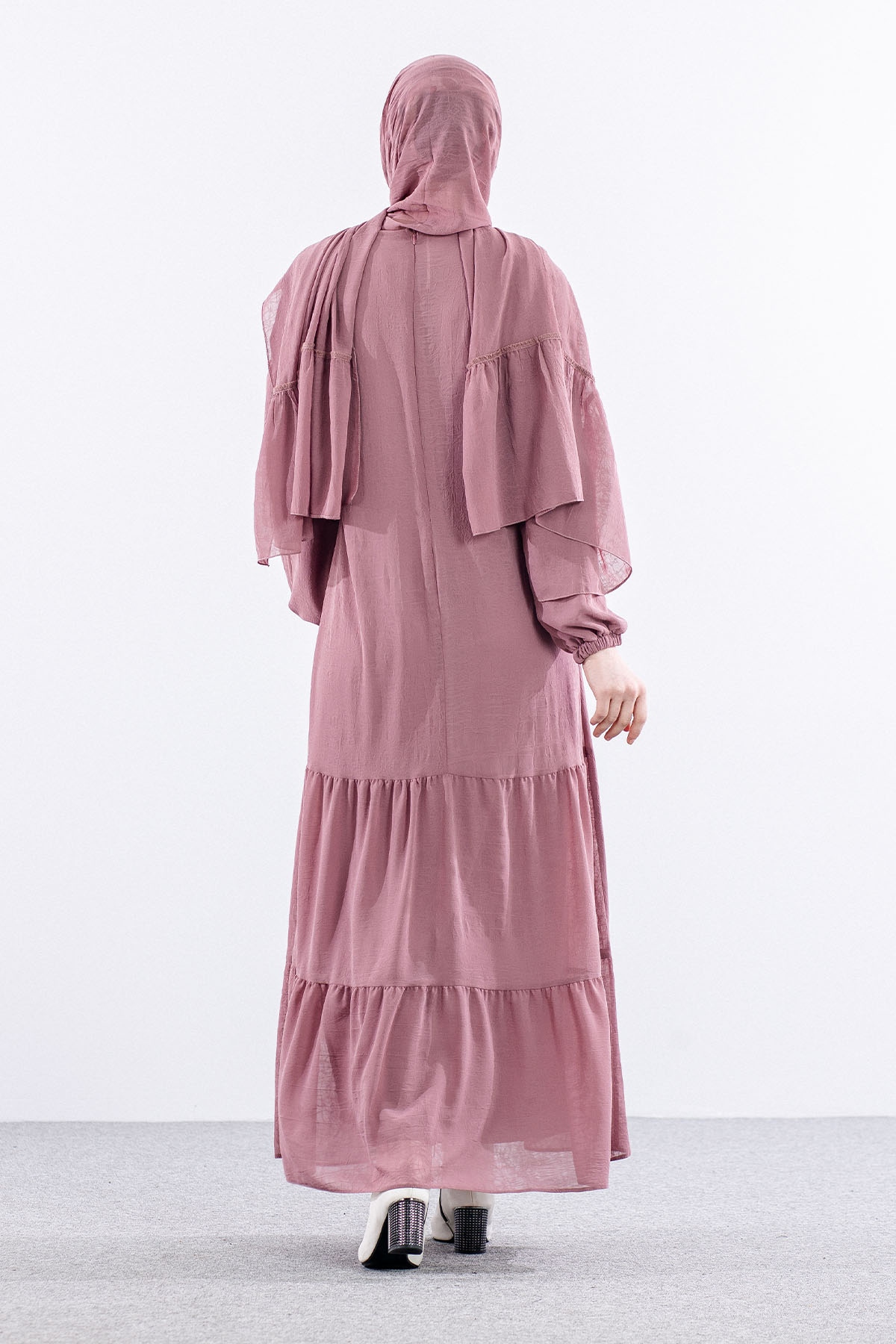 5601 Elbise 1-6 şal - Gulkurusu - 5