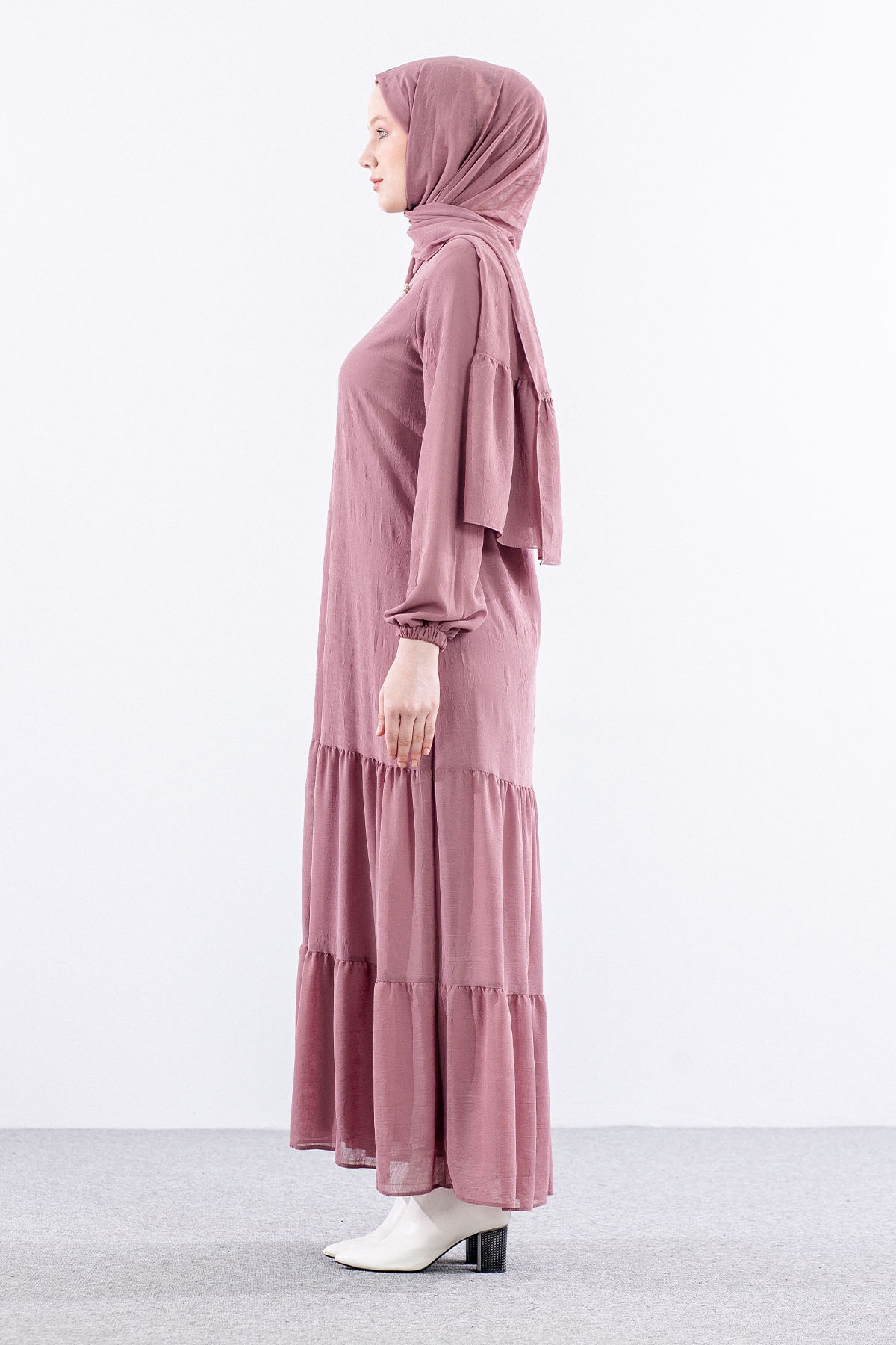 5601 Elbise 1-6 şal - Gulkurusu - 6