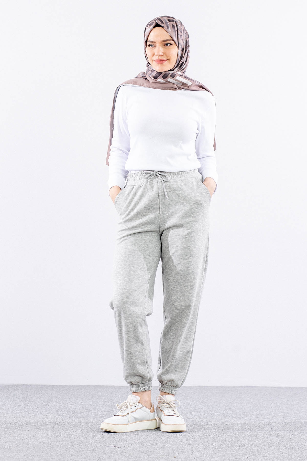 5631 Spor Pantolon 38-44 - Gri - 1