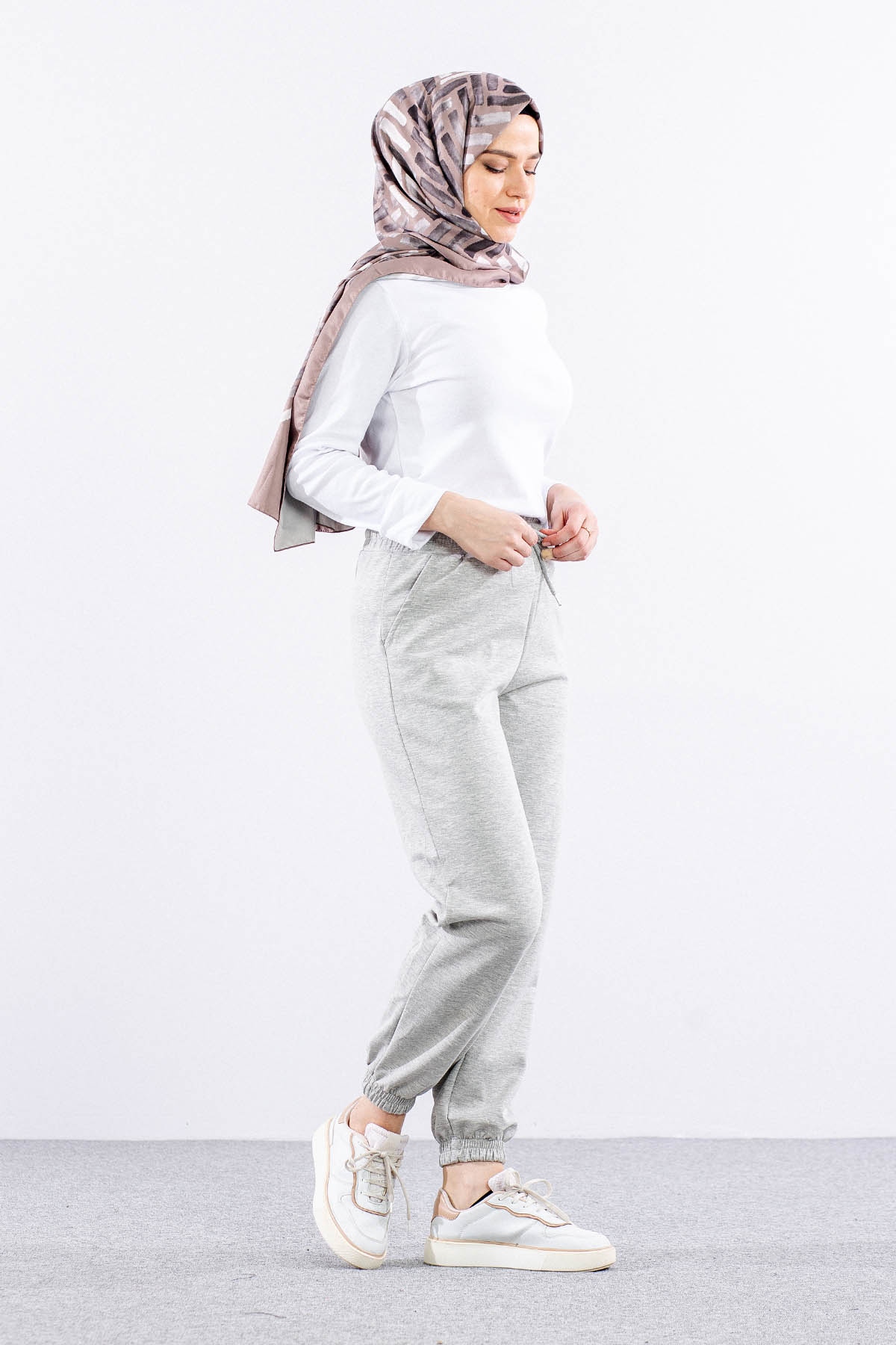 5631 Spor Pantolon 38-44 - Gri - 2