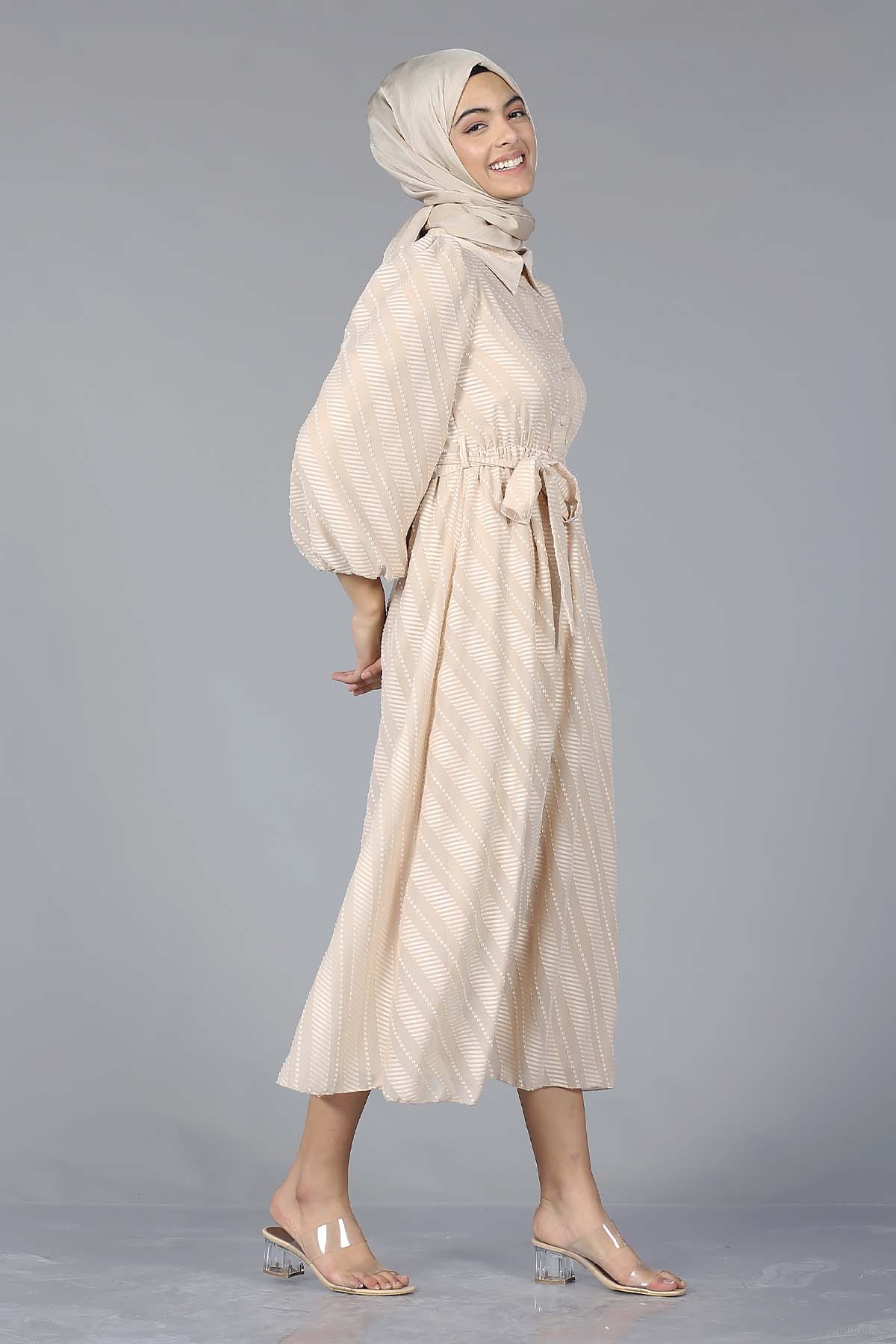 5683 Elbise 38-44 - S.kahve - 3