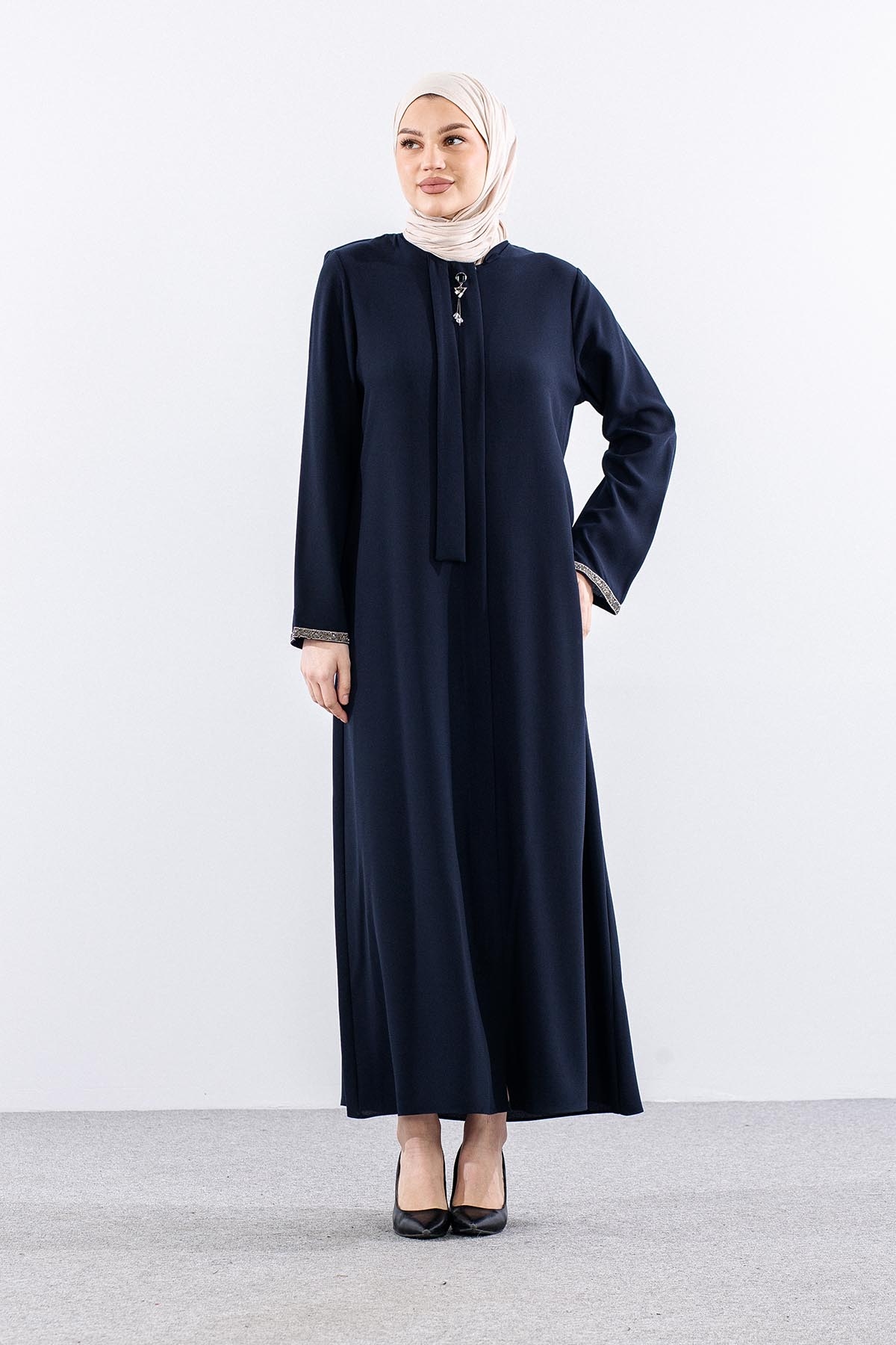 573 Ferace 46-56 Ayca Petek Kumas - Lacivert - 1