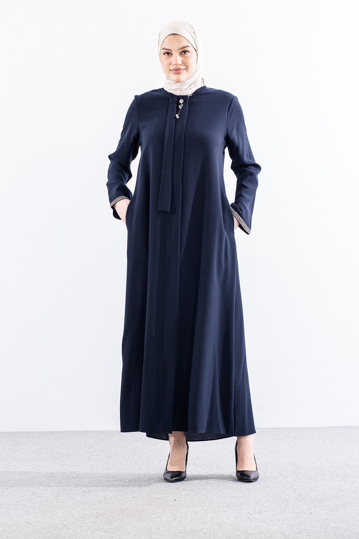 573 Ferace 46-56 Ayca Petek Kumas - Lacivert - 3