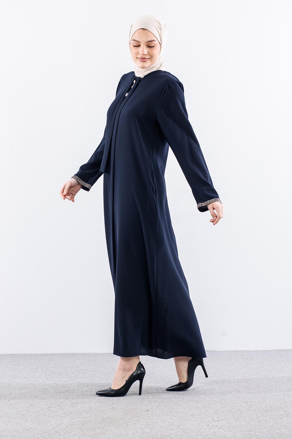 573 Ferace 46-56 Ayca Petek Kumas - Lacivert - 4