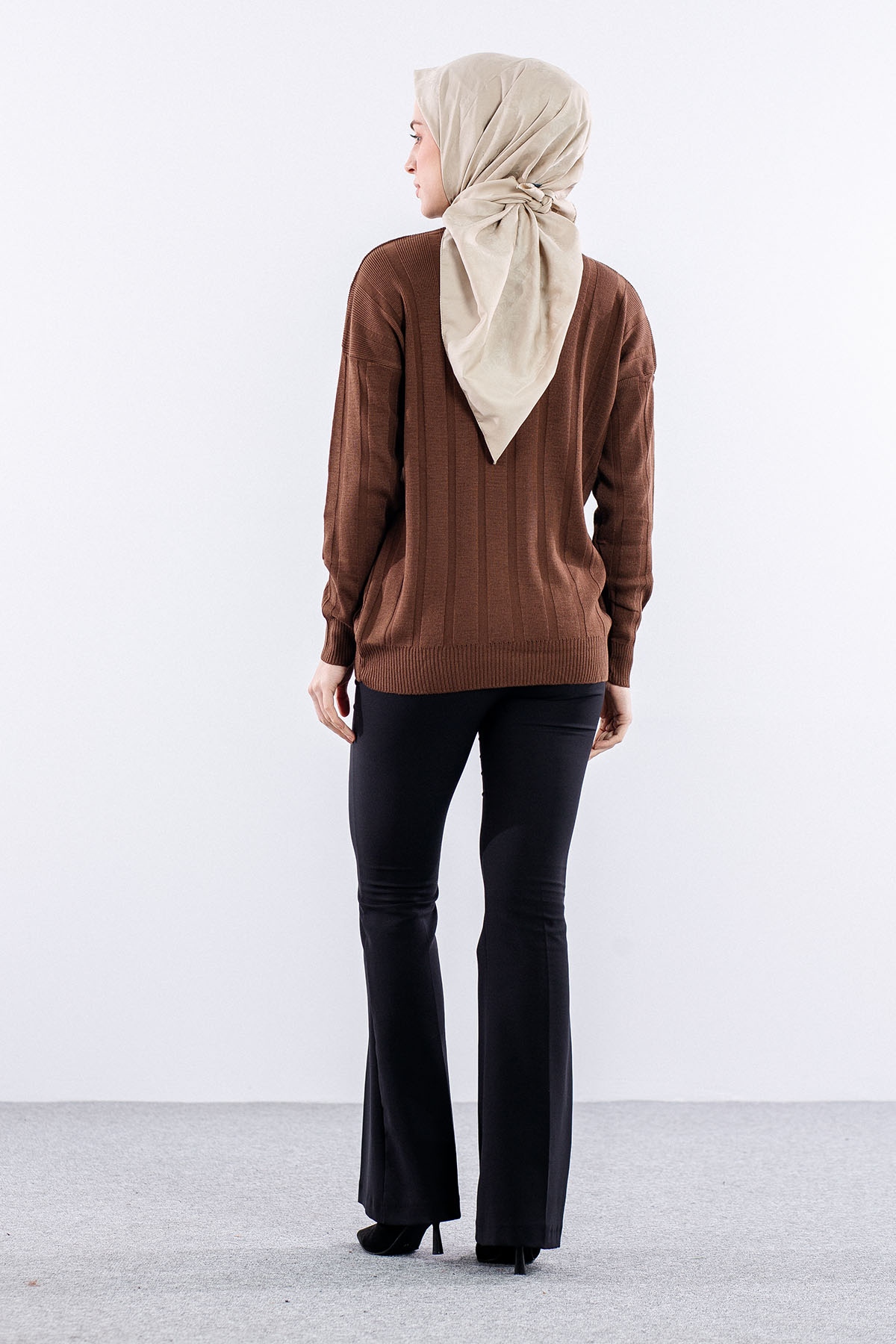 59 Triko Kazak Tek - Kahve - 5