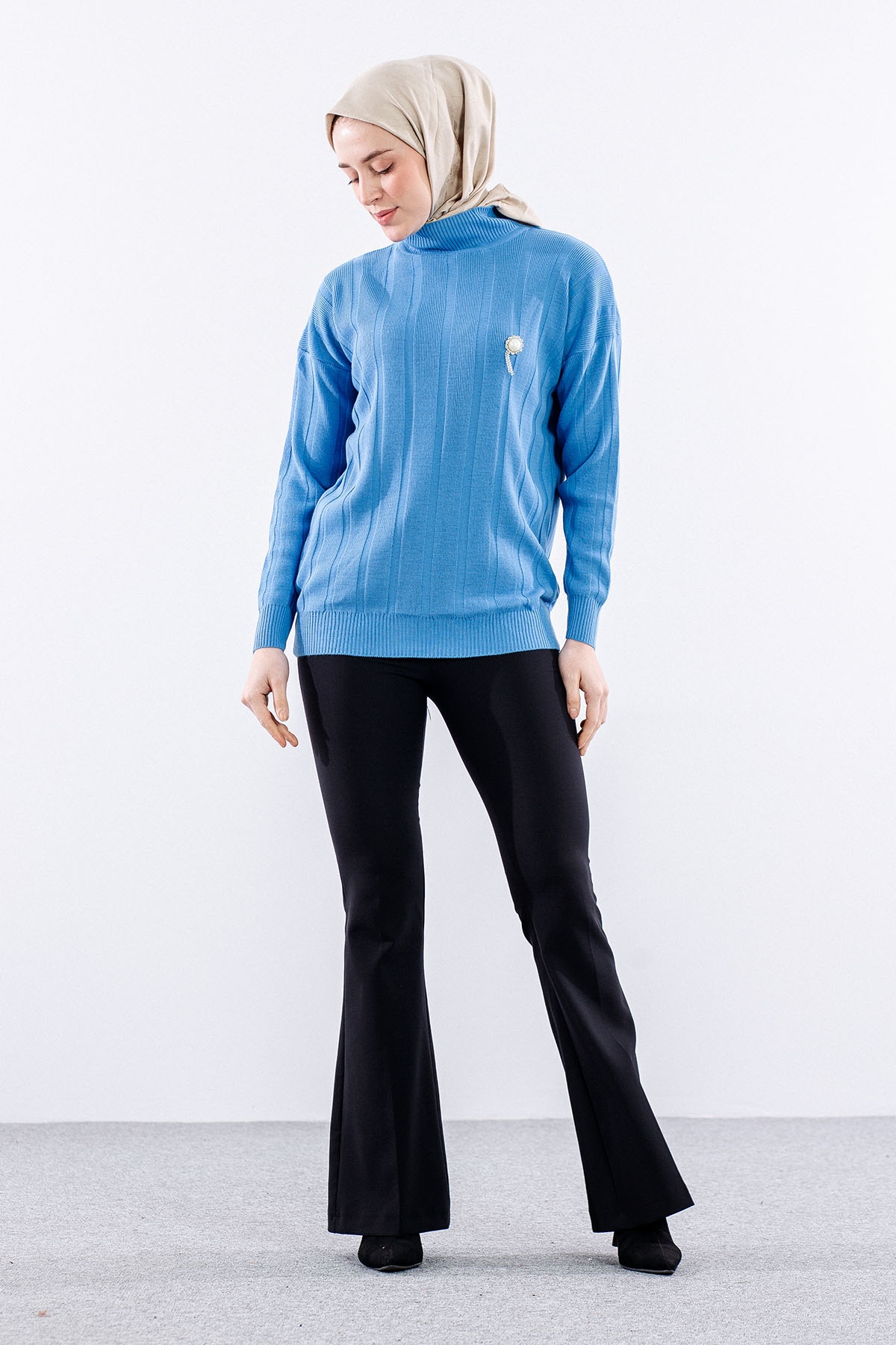 59 Triko Kazak Tek - Mavi - 2