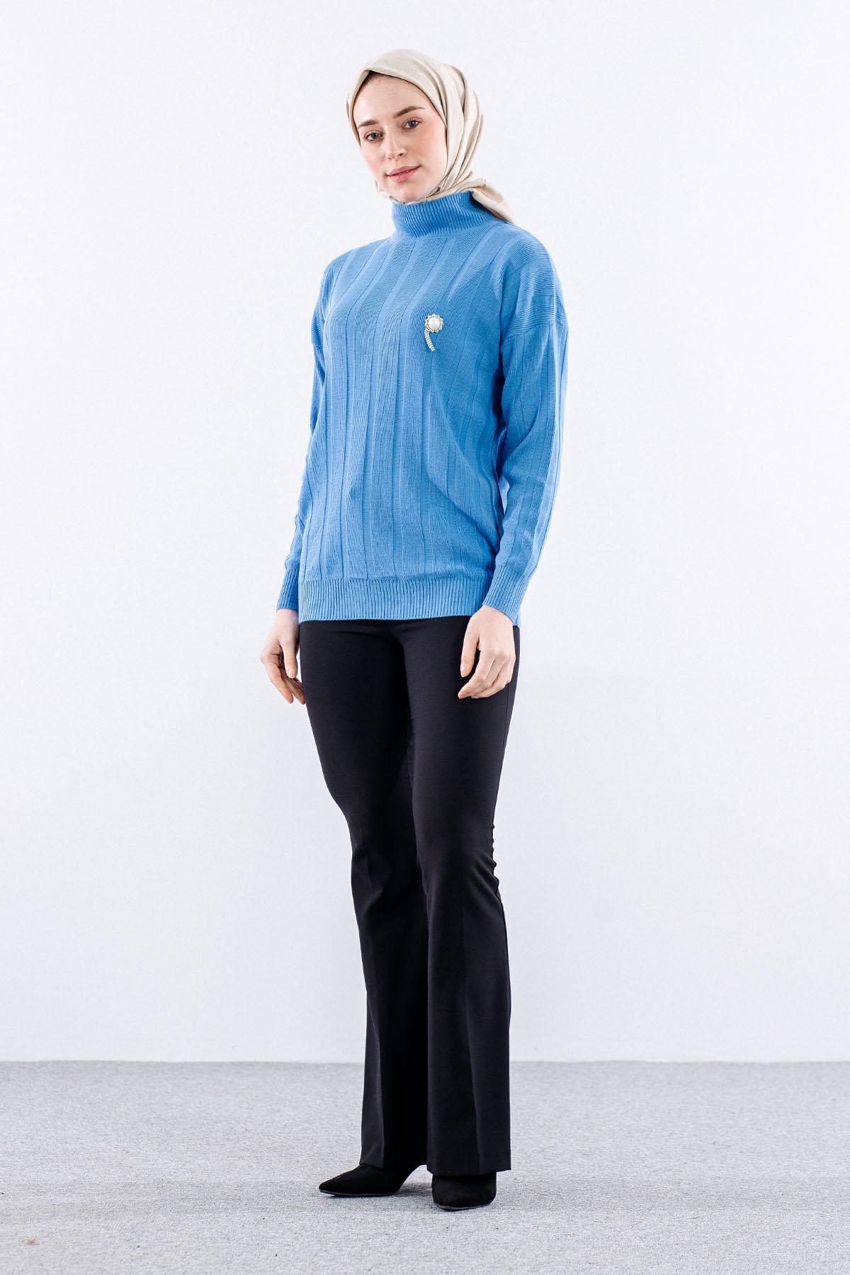 59 Triko Kazak Tek - Mavi - 3