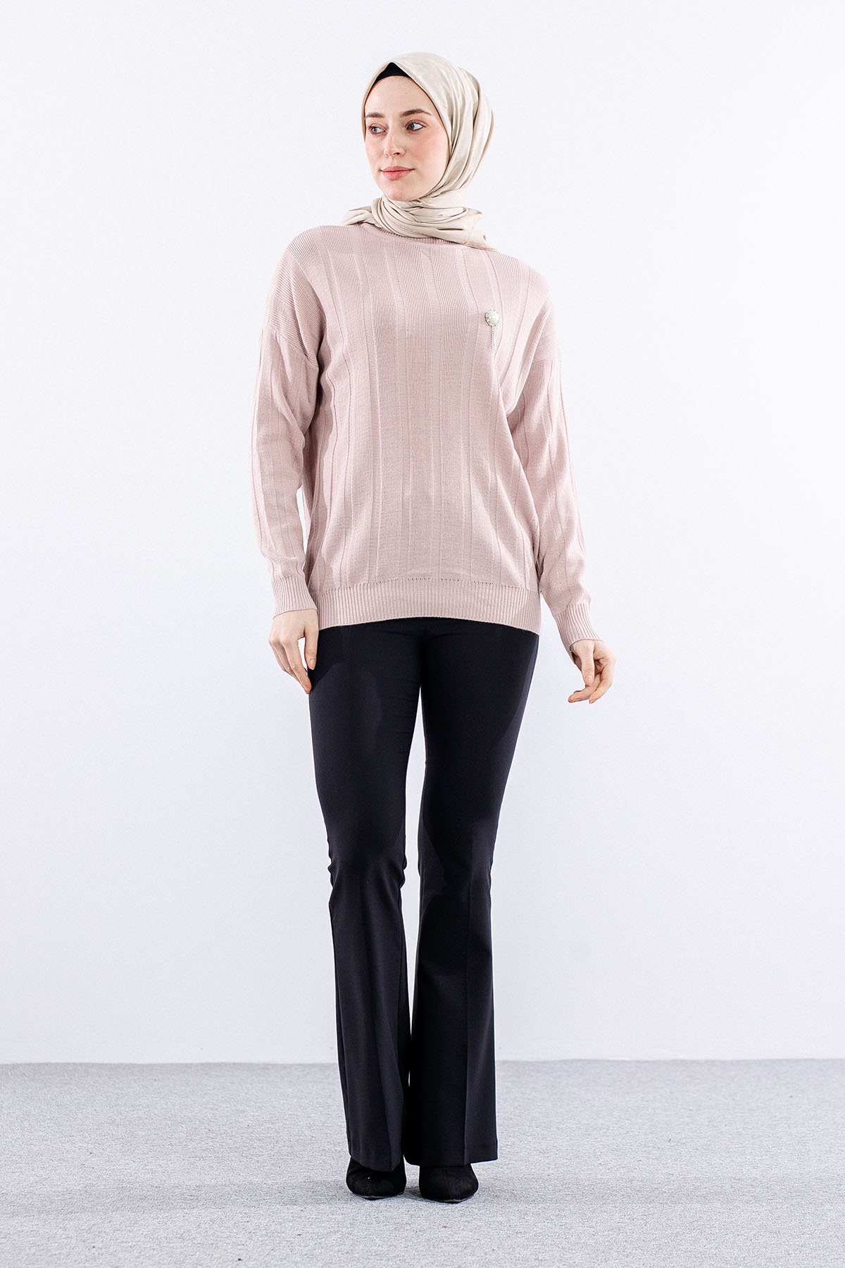 59 Triko Kazak Tek - Pudra - 1