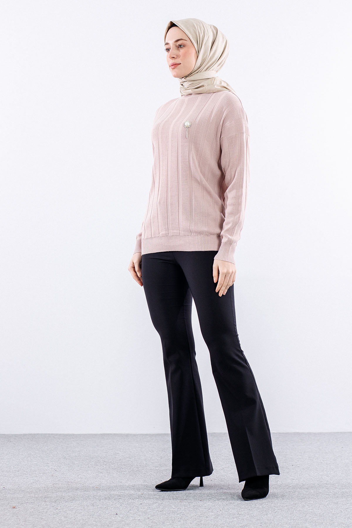 59 Triko Kazak Tek - Pudra - 3