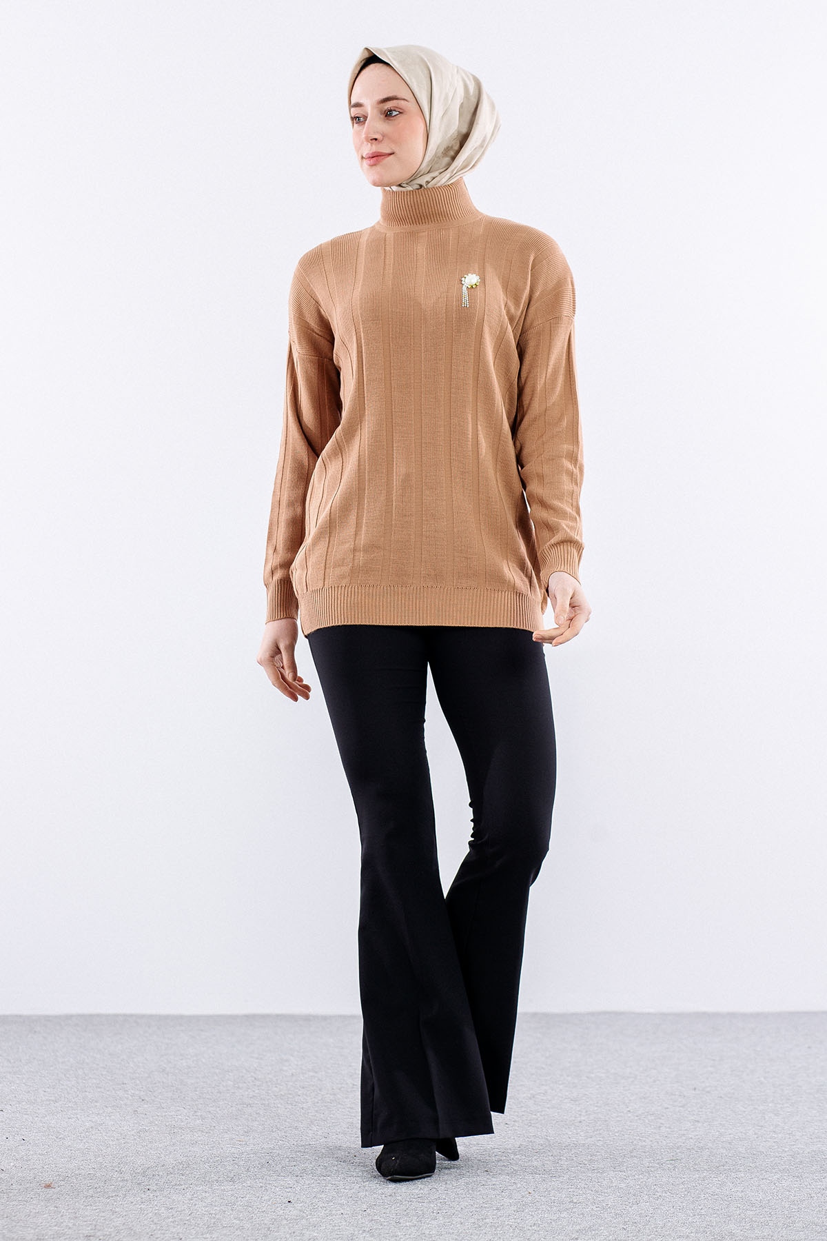 59 Triko Kazak Tek - S_kahve - 1