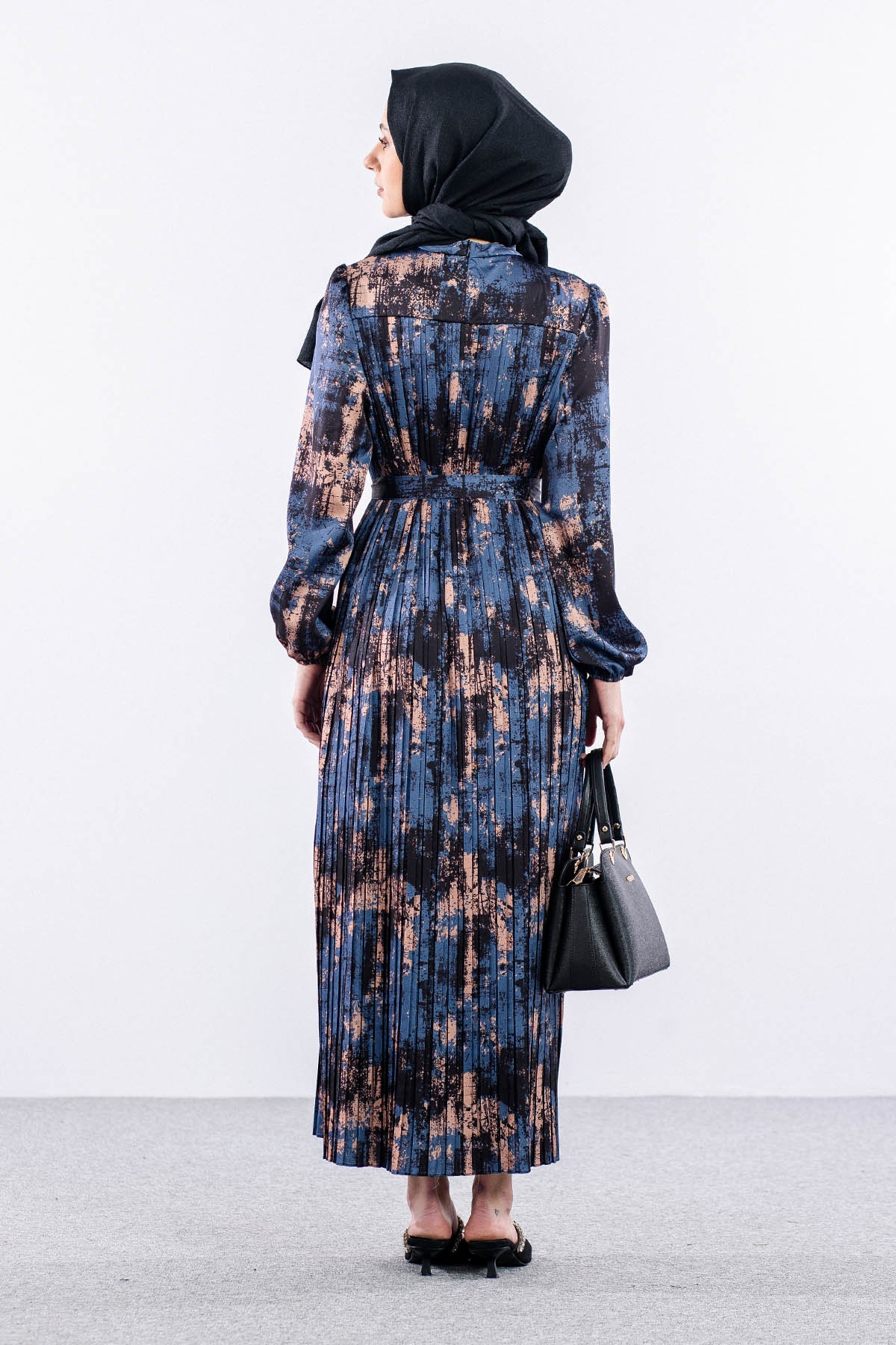 5935 Elbise 1-1-2-2 Pl - Lacivert - 6