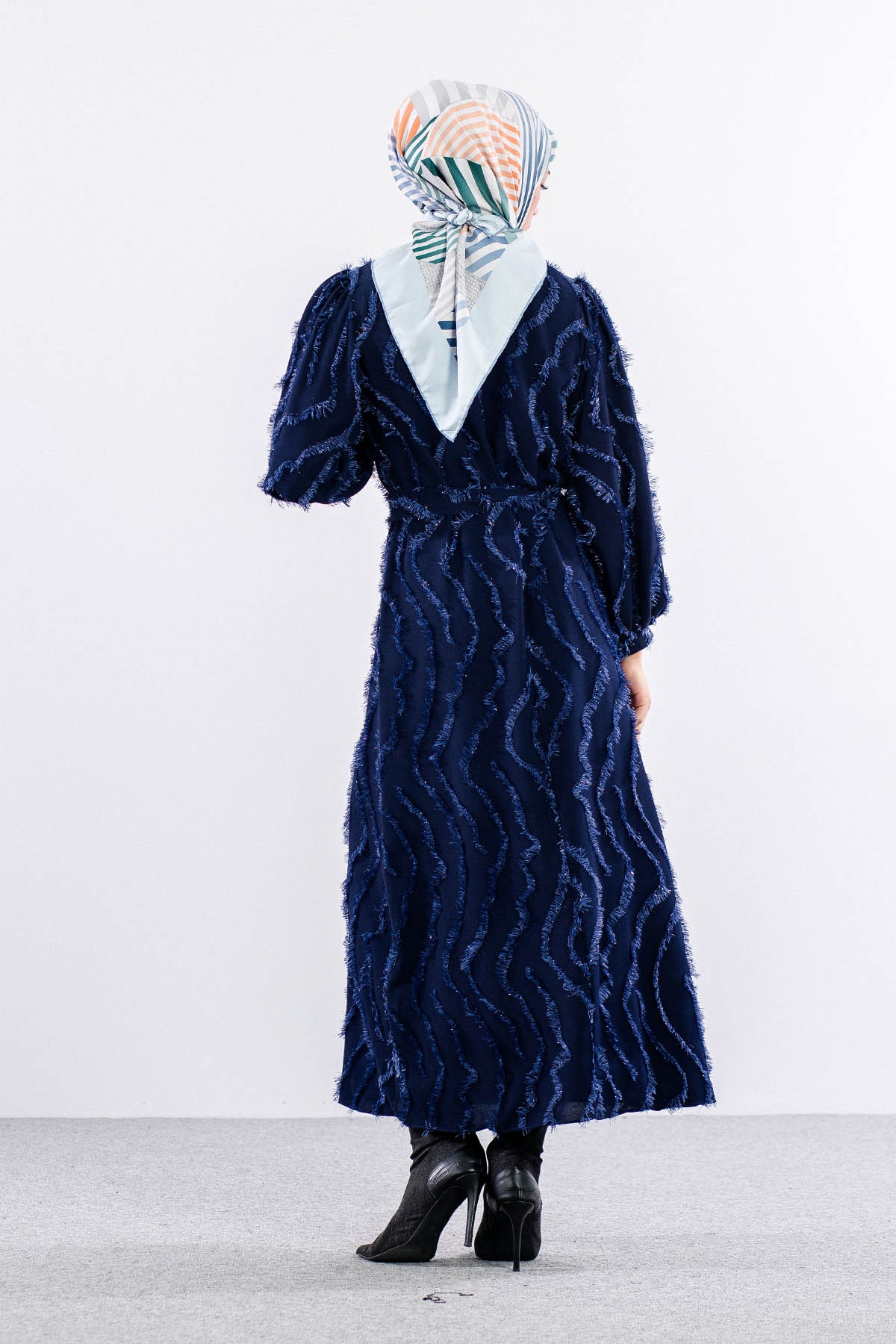 5940 Elbise 1-1-2-2-3 - Lacivert - 4