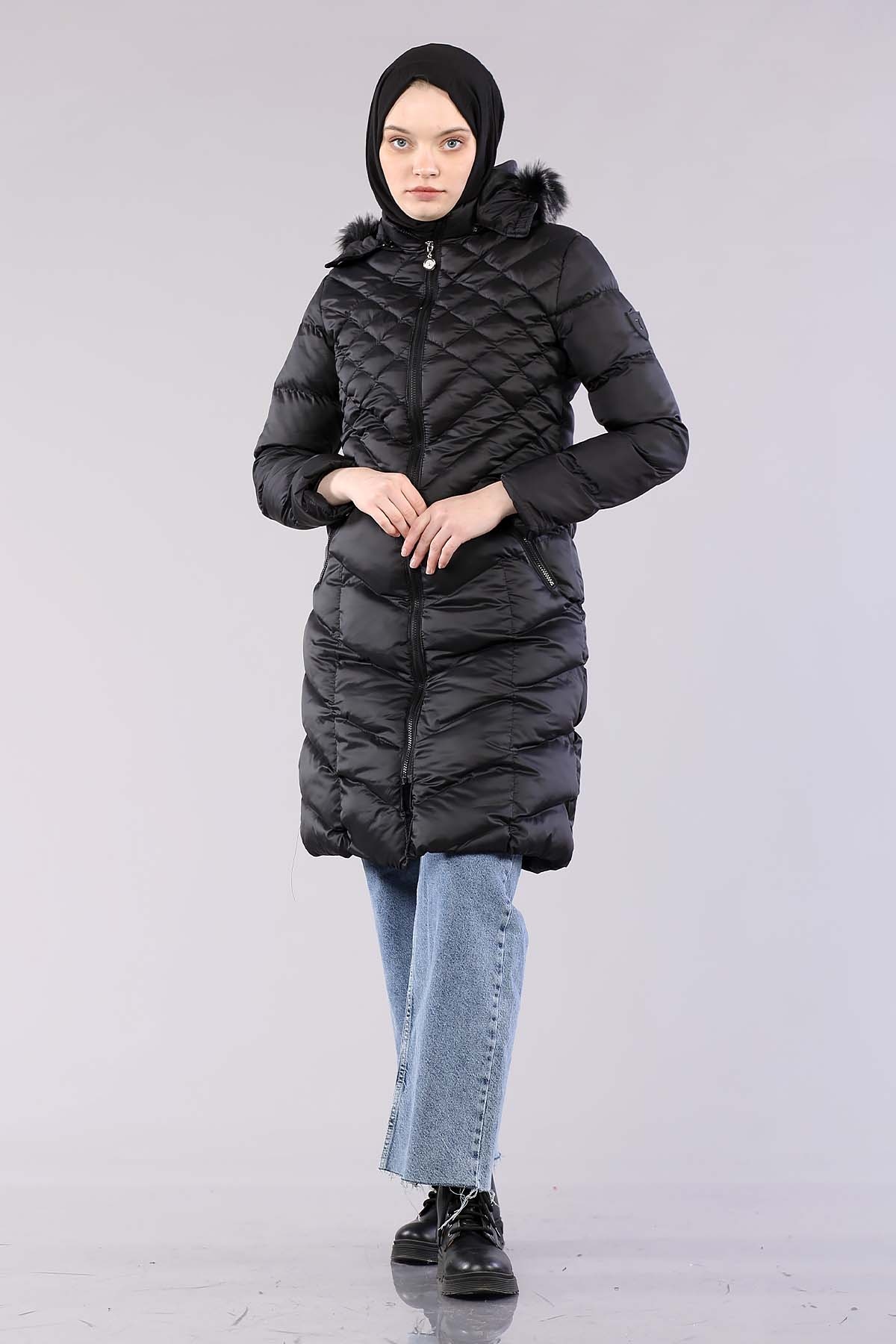 6 şişme Kaban 40-46 Baklava - Siyah - 1