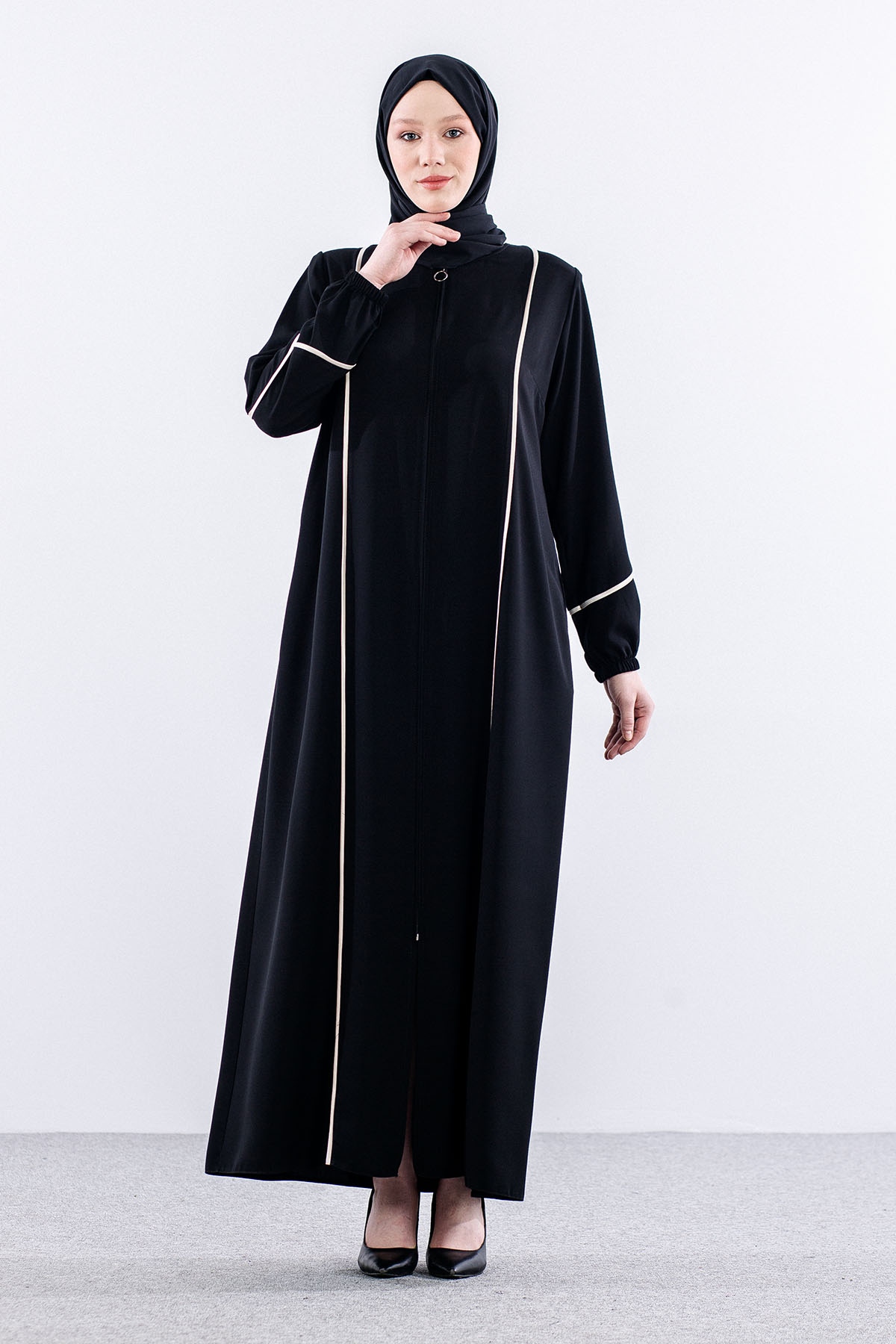 6011 Ferace 44-50 - Siyah_bej - 1