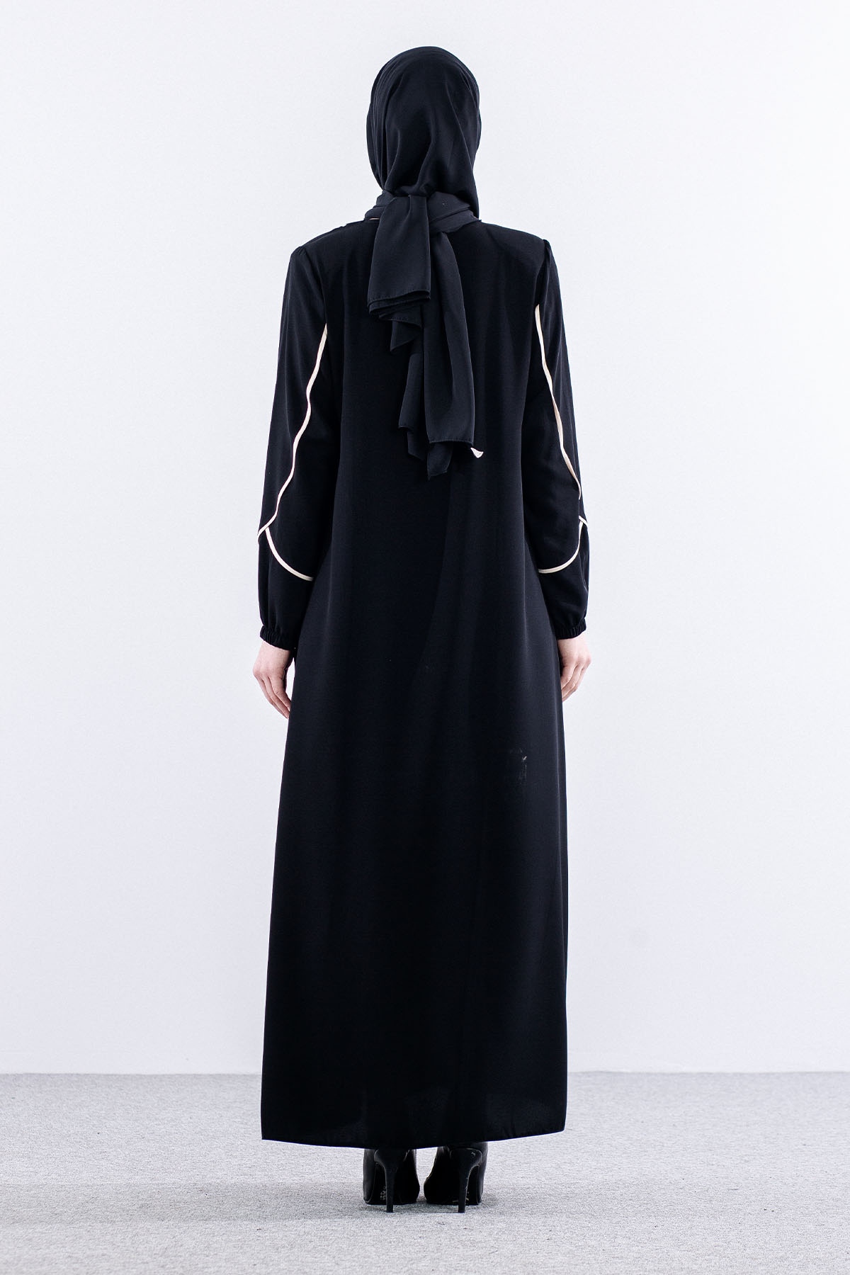 6011 Ferace 44-50 - Siyah_bej - 5