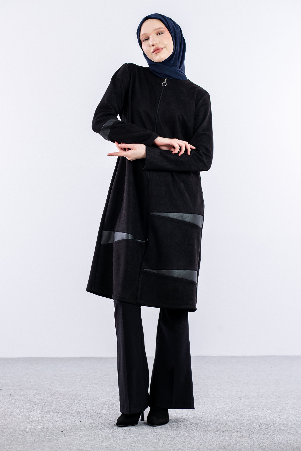 6042 Süet Kap 44-54 - Siyah - 3