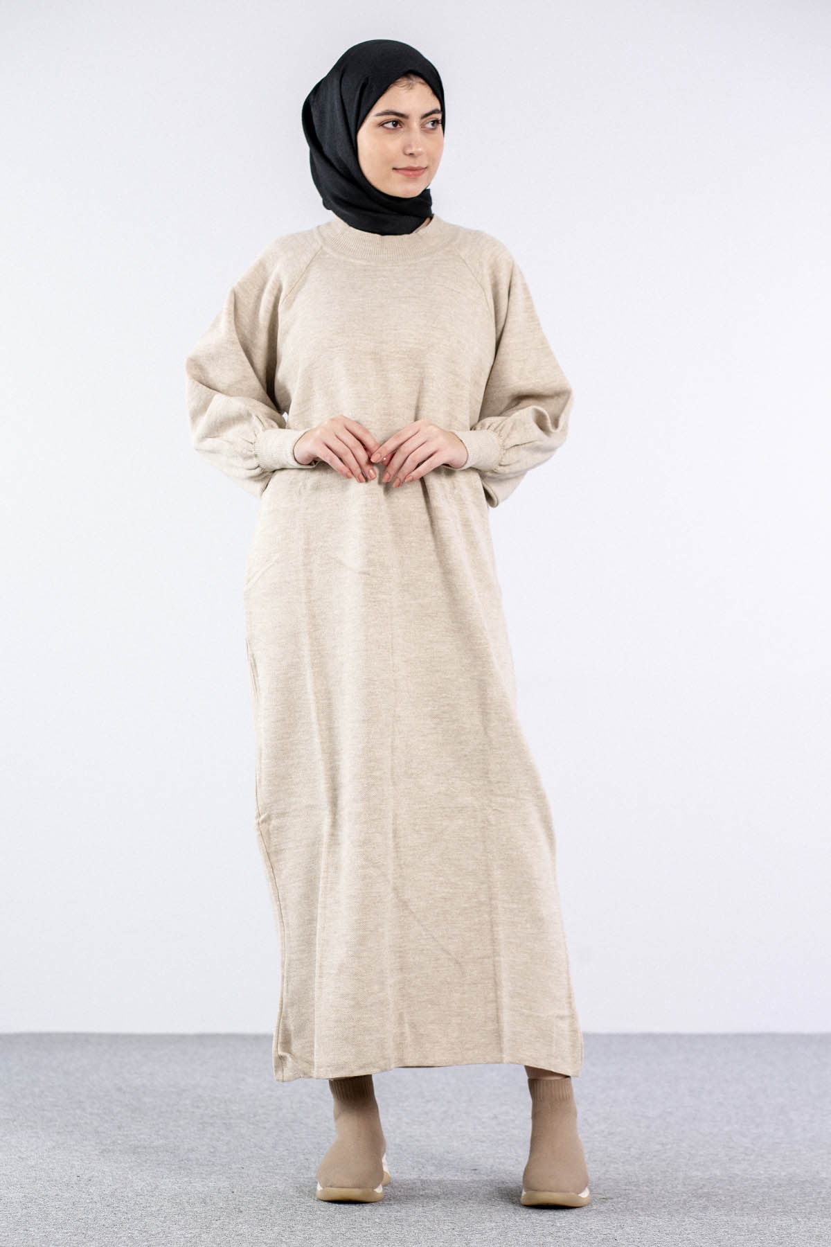 6045 Triko Elbise Tek Bln - Tas - 1